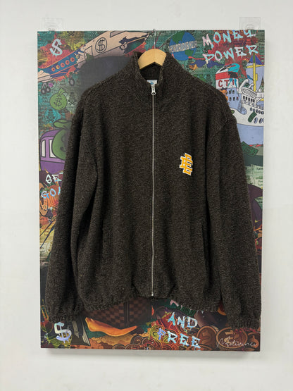 EE Boucle Zip Up Brown Yellow Used Medium