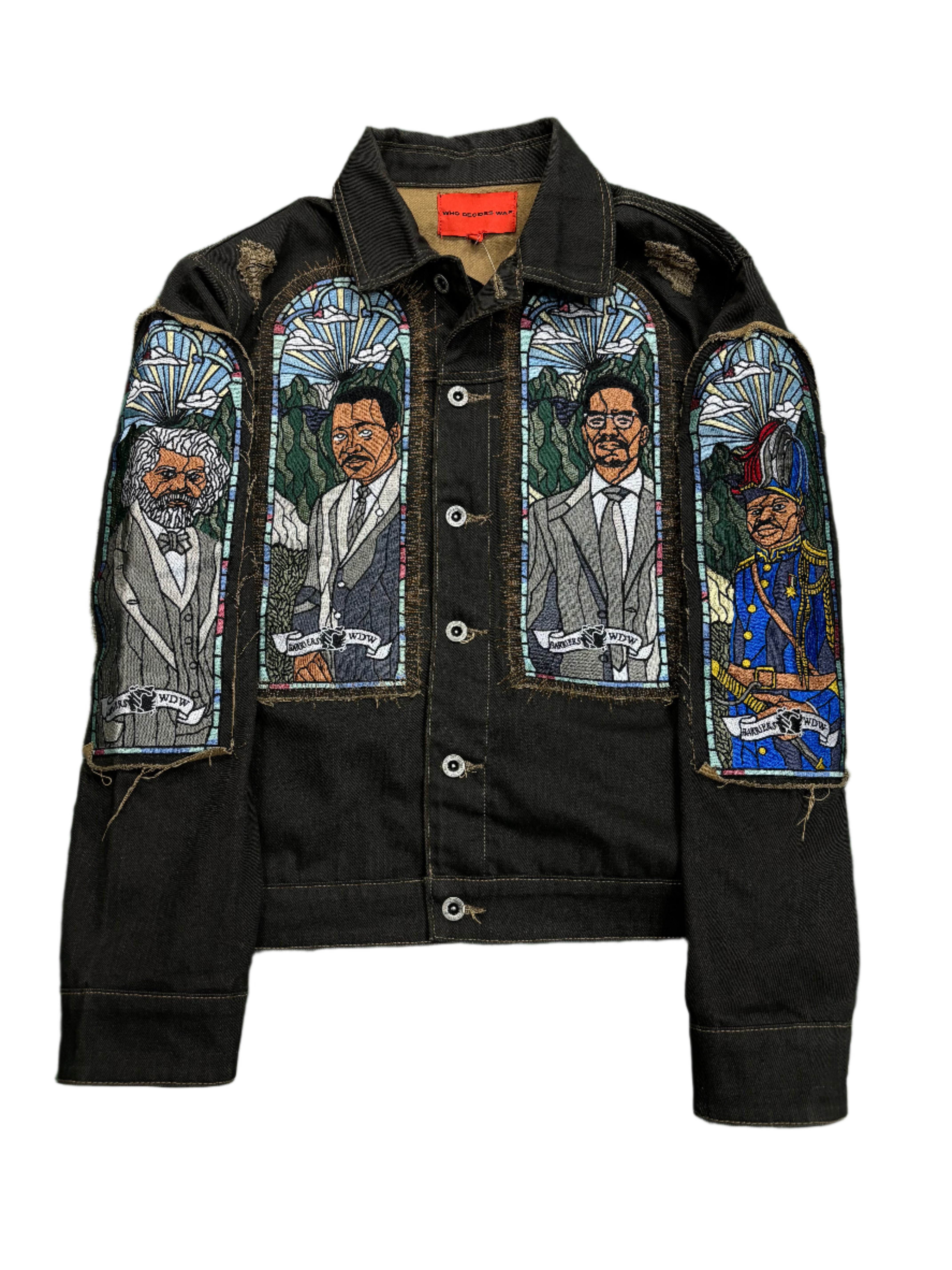 Who Decides War x Barriers Monument Denim Jacket 'Coal'