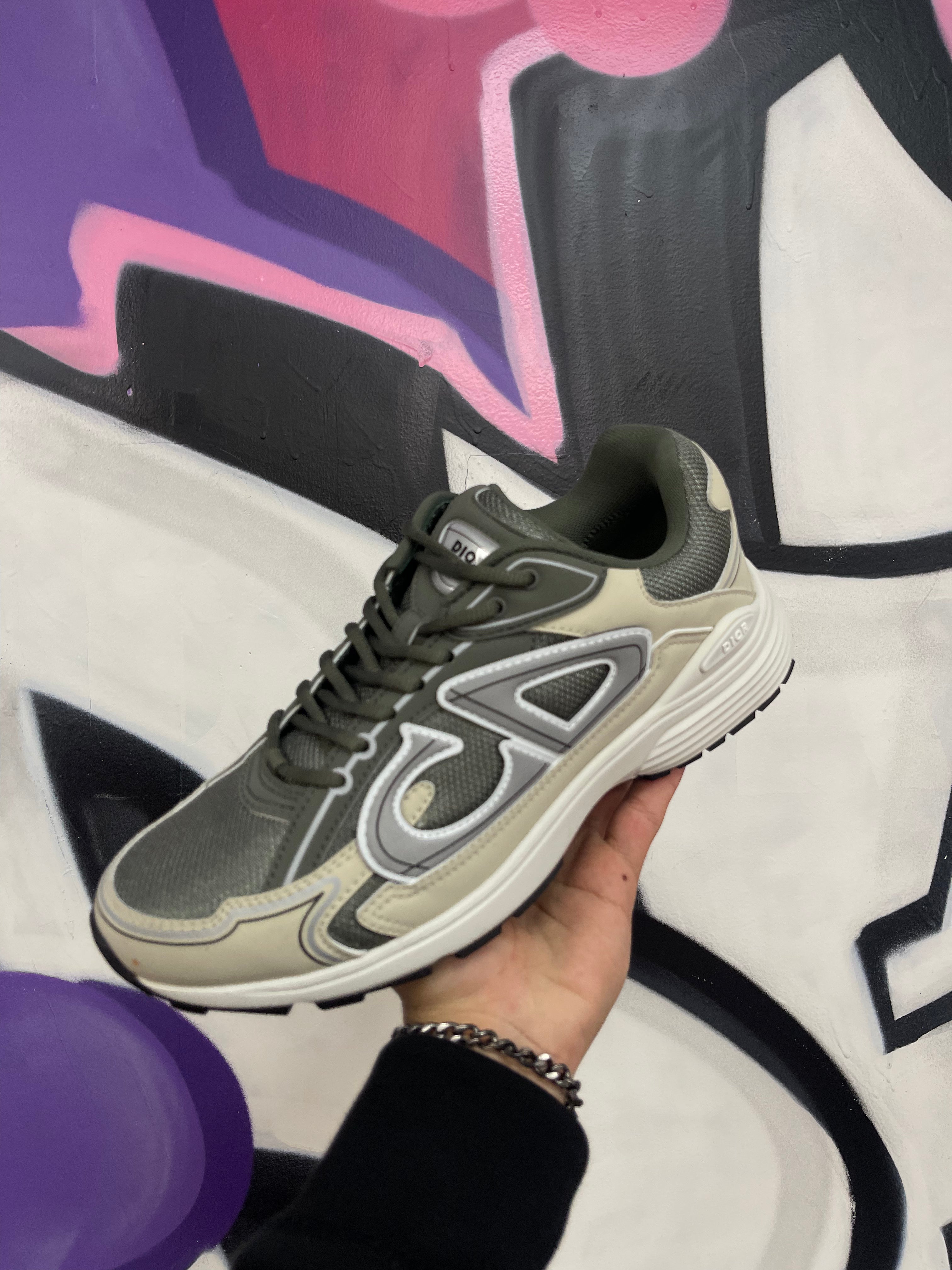 Dior Cream Olive B30 Sneakers