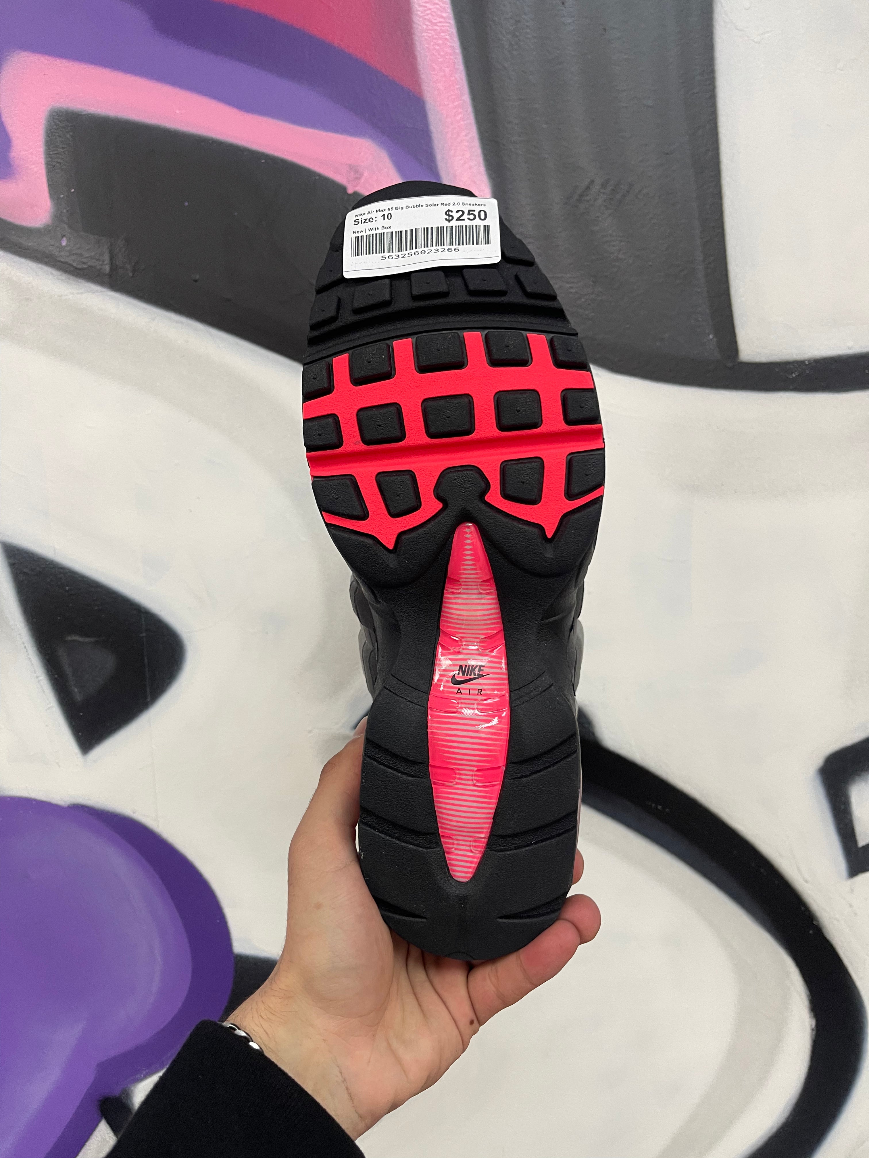 Nike Air Max 95 Big Bubble Solar Red 2.0 Sneakers