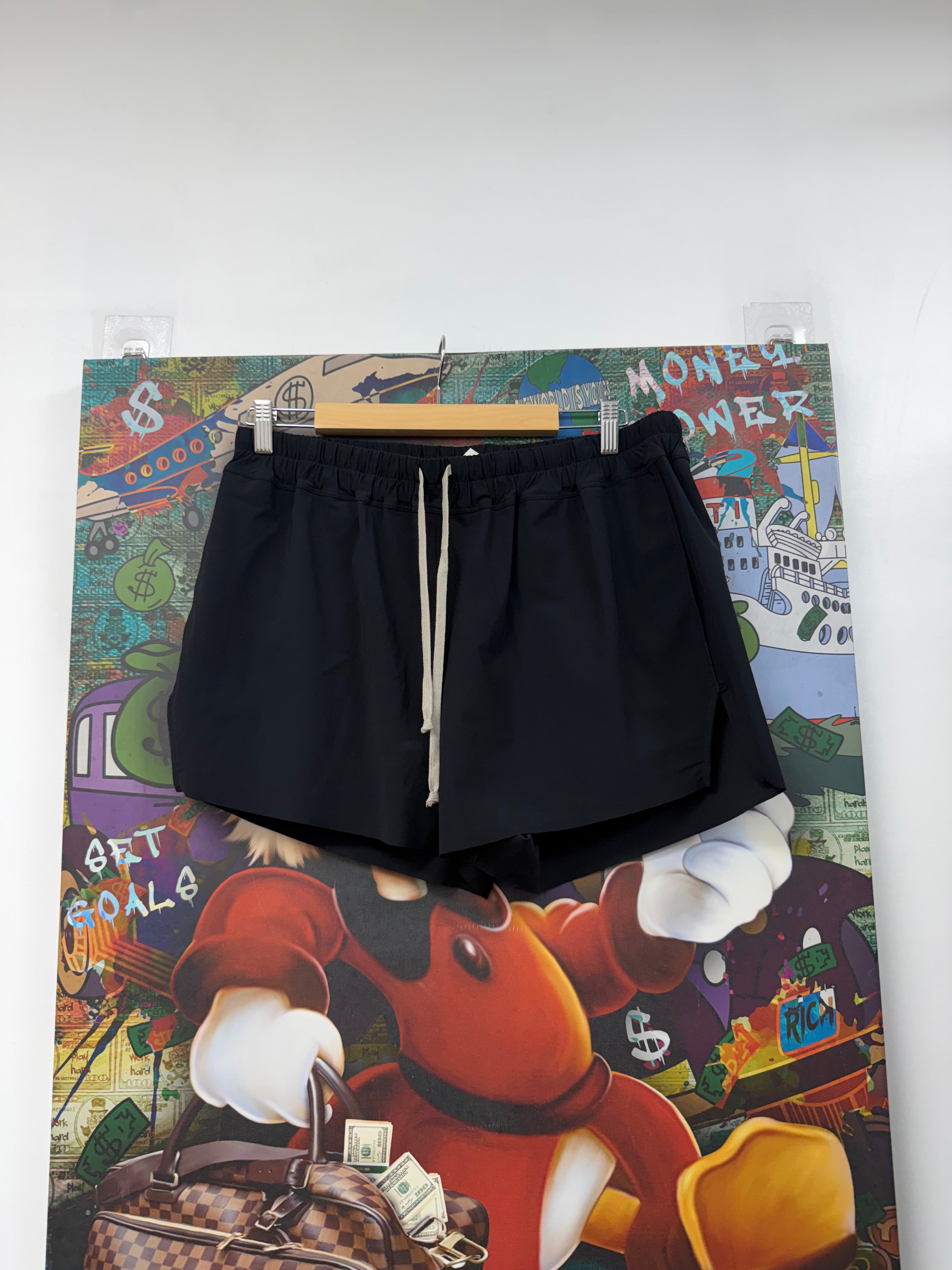Rick Owens 'Boxer Swimmer' Black Shorts