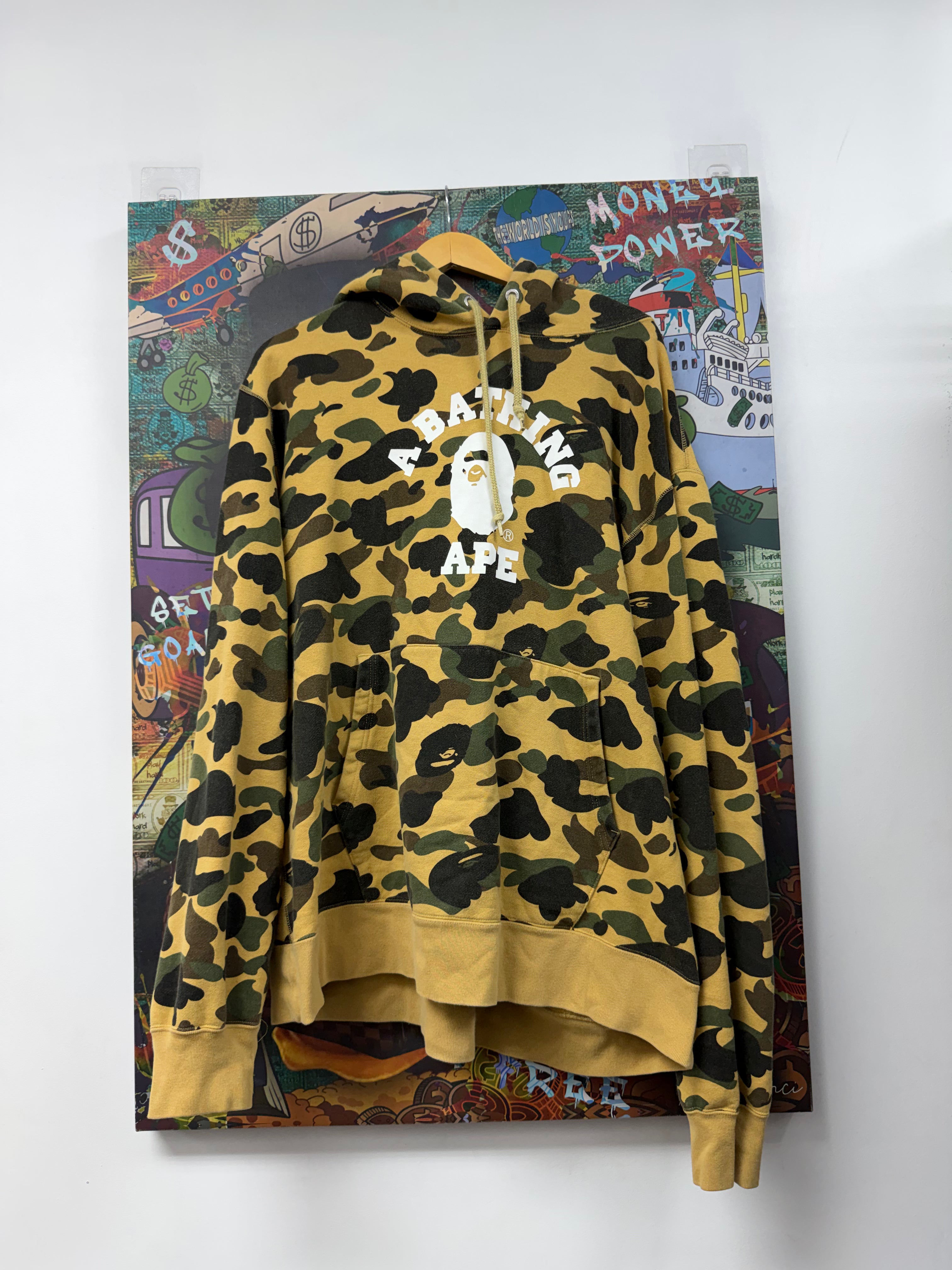 Chrome Hearts Yellow APE Head Camo Hoodie