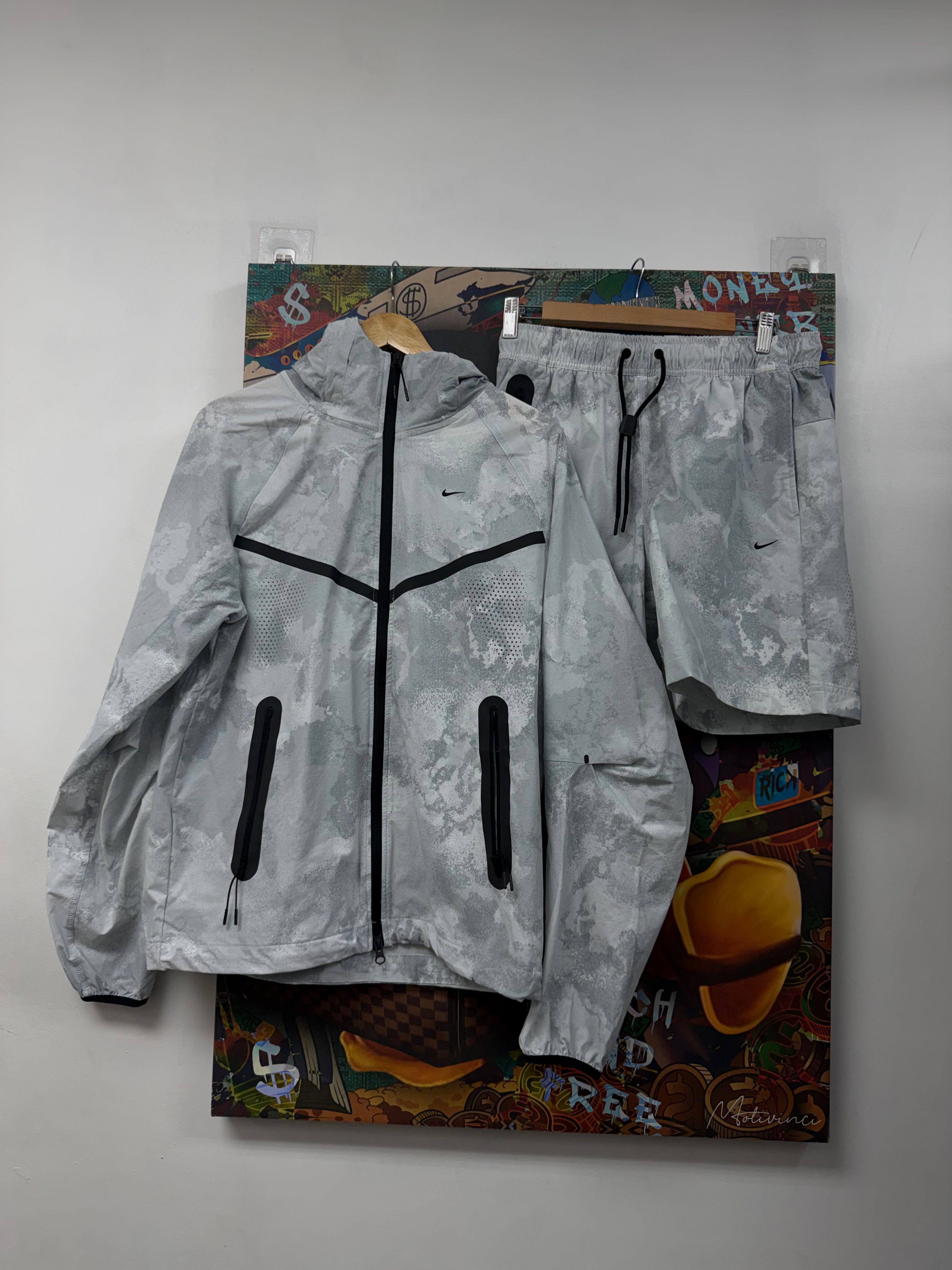 Nike Grey Shorts Track Suit
