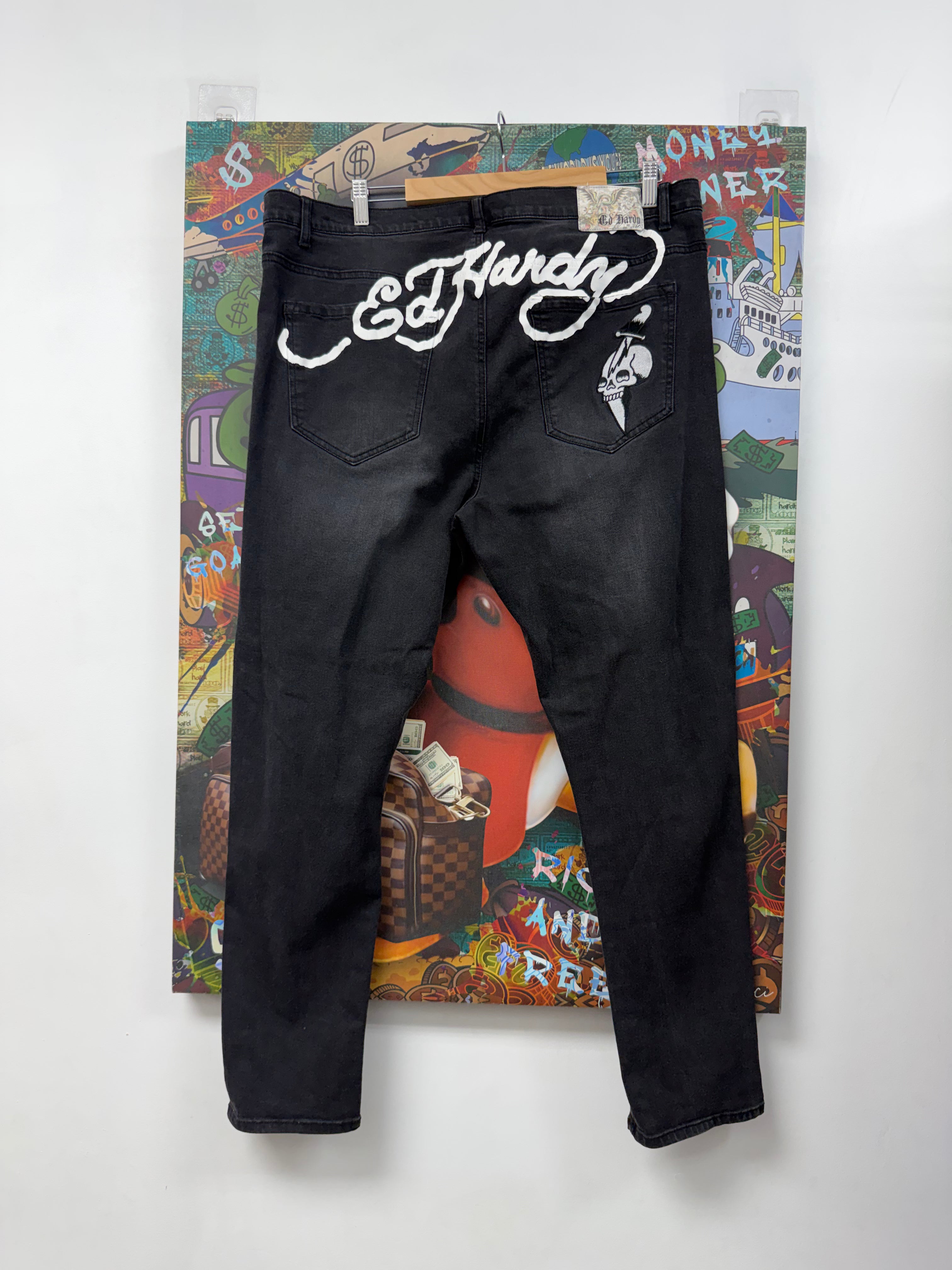 Ed Hardy Black Skull Jeans