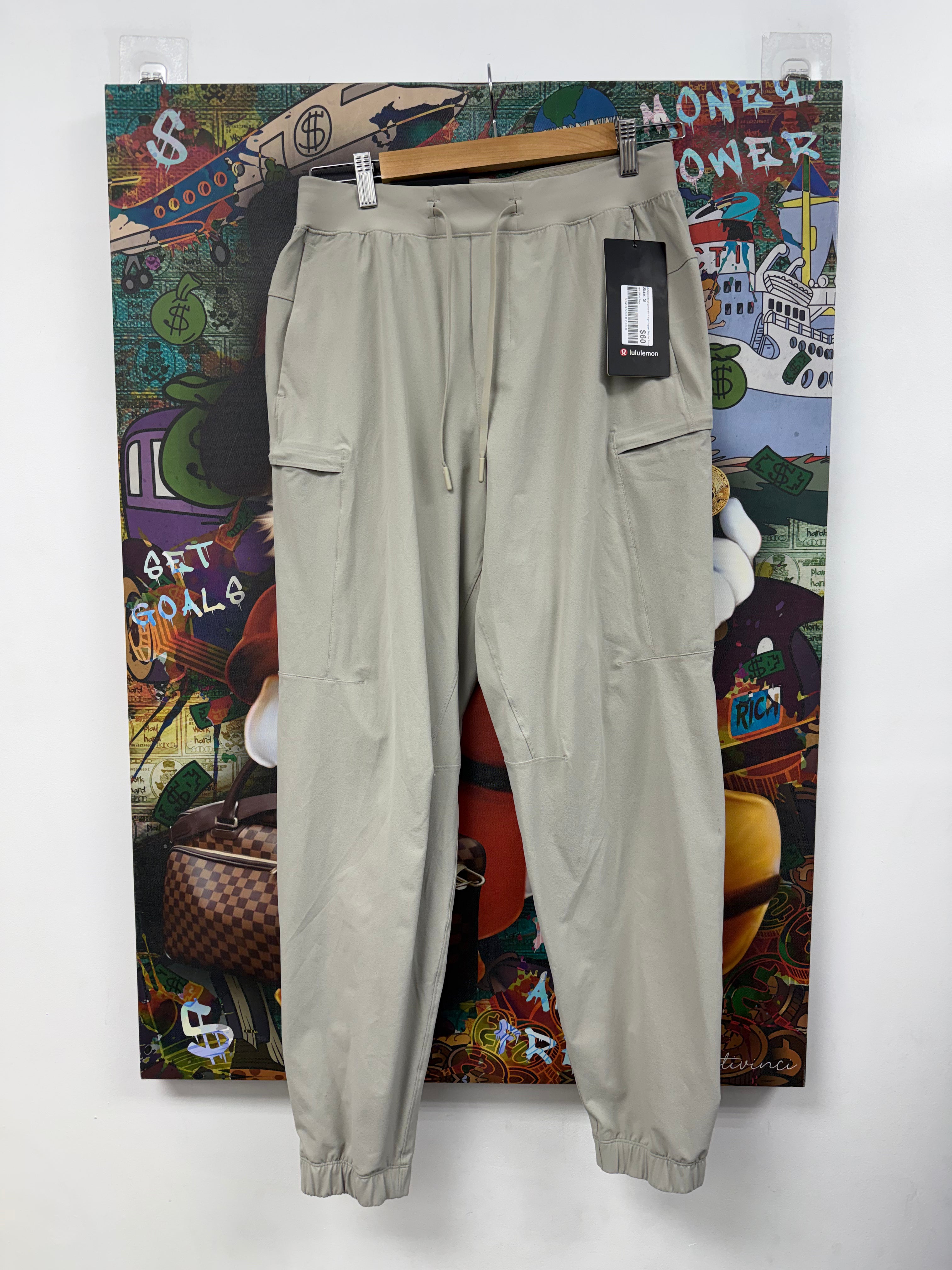 Lululemon Beige Zeroed In Cargo Jogger Regular Pants