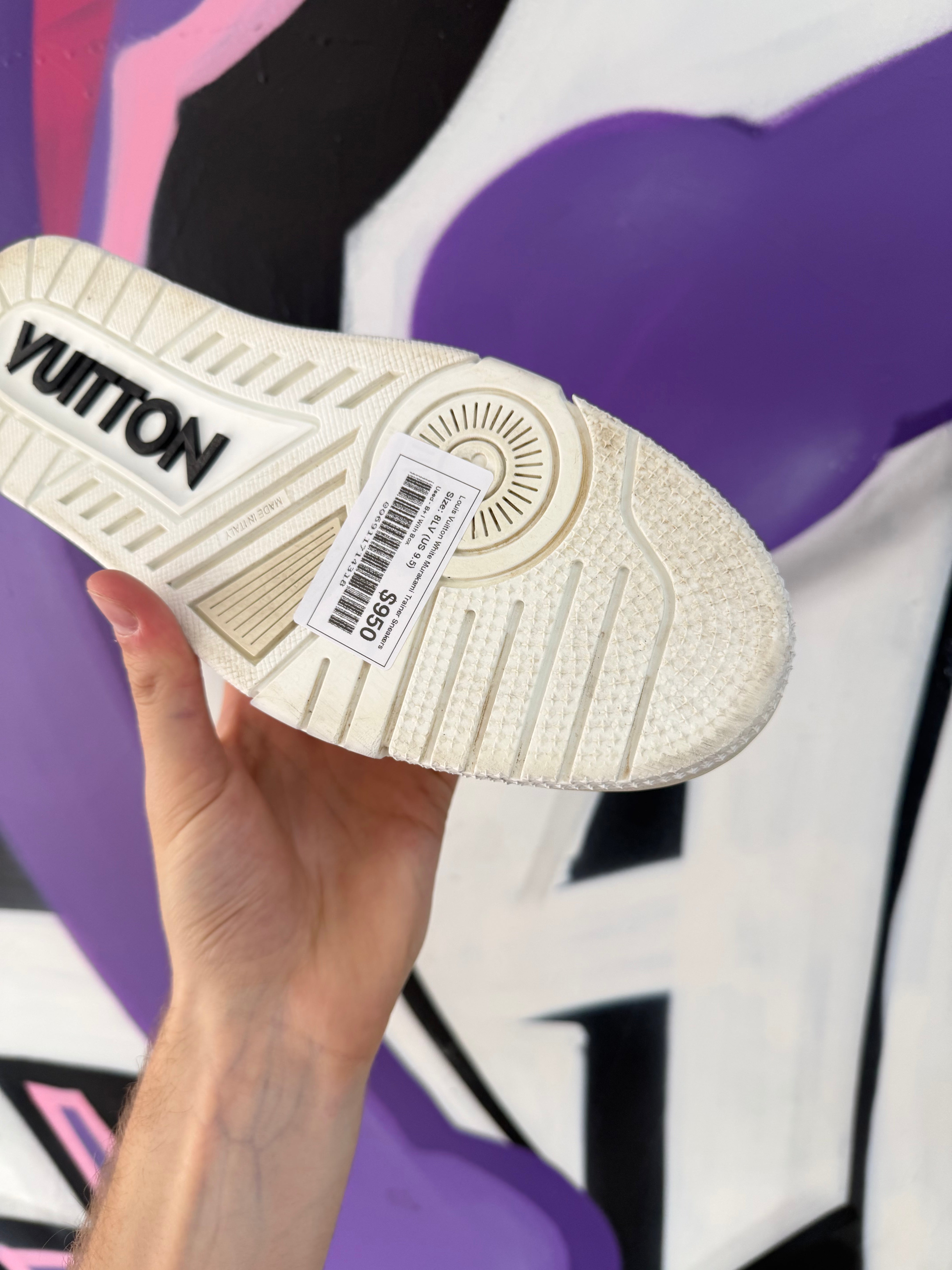Louis Vuitton White Murakami Trainer Sneakers