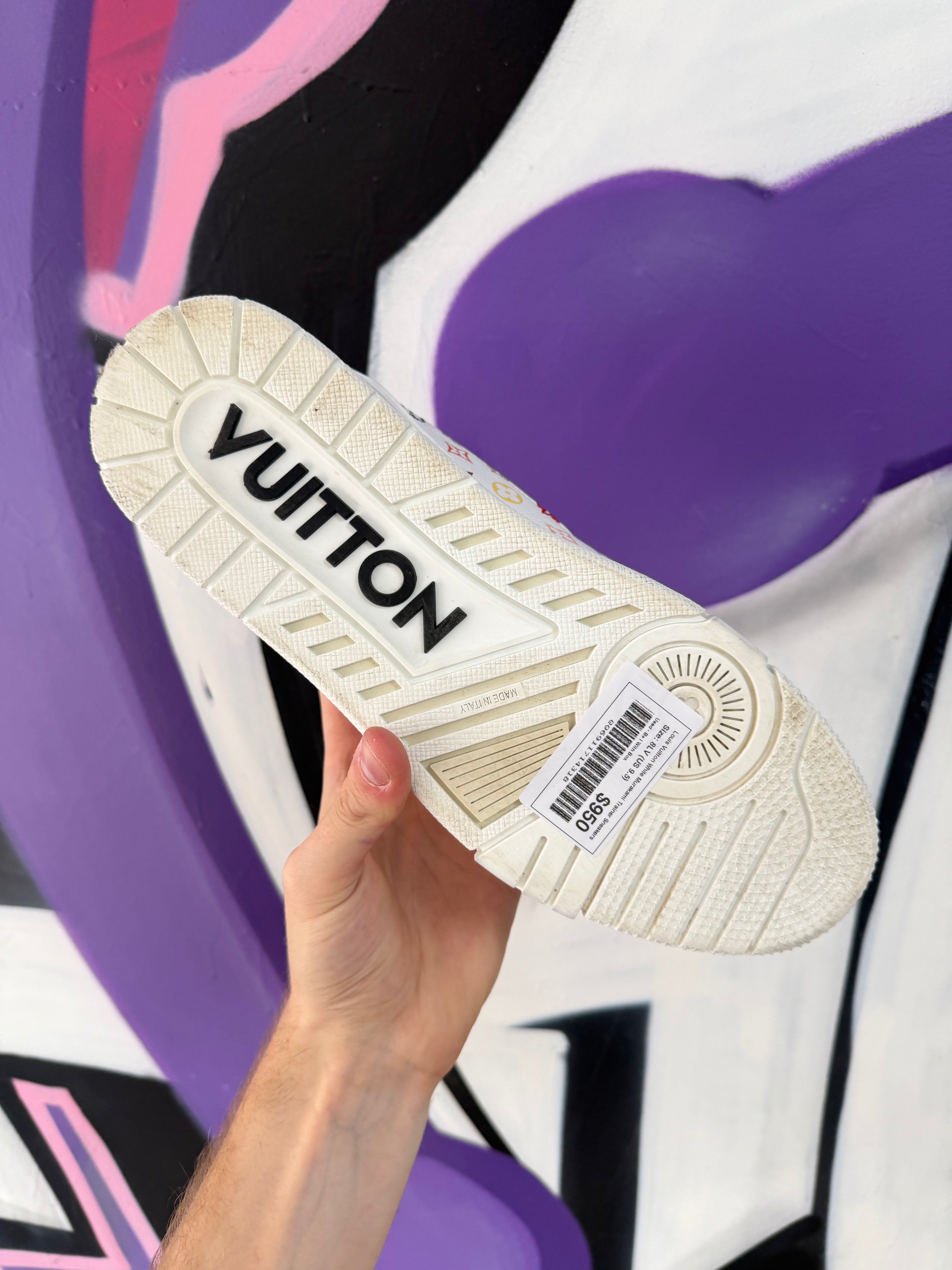 Louis Vuitton White Murakami Trainer Sneakers