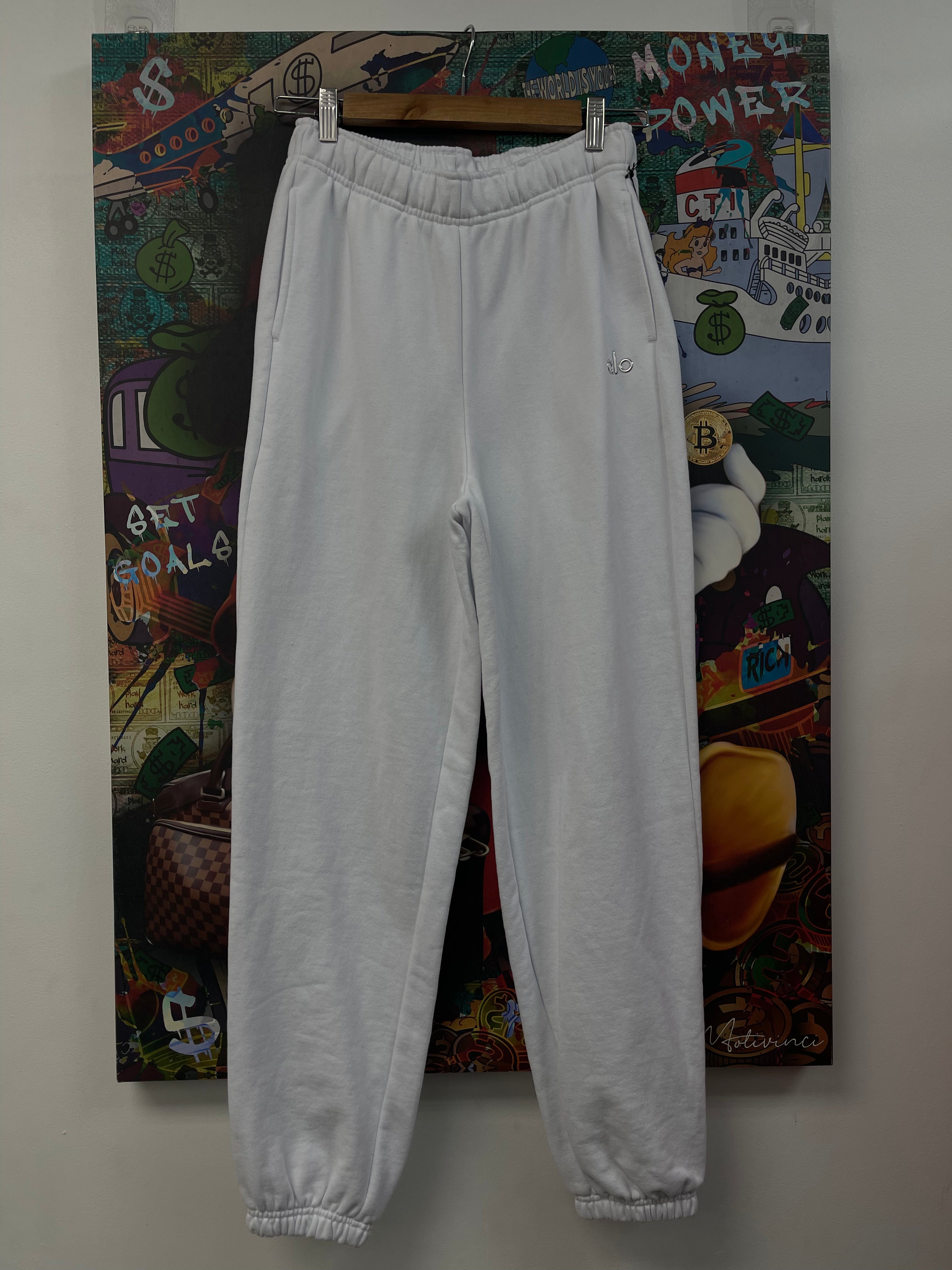 ALO White Logo Sweats