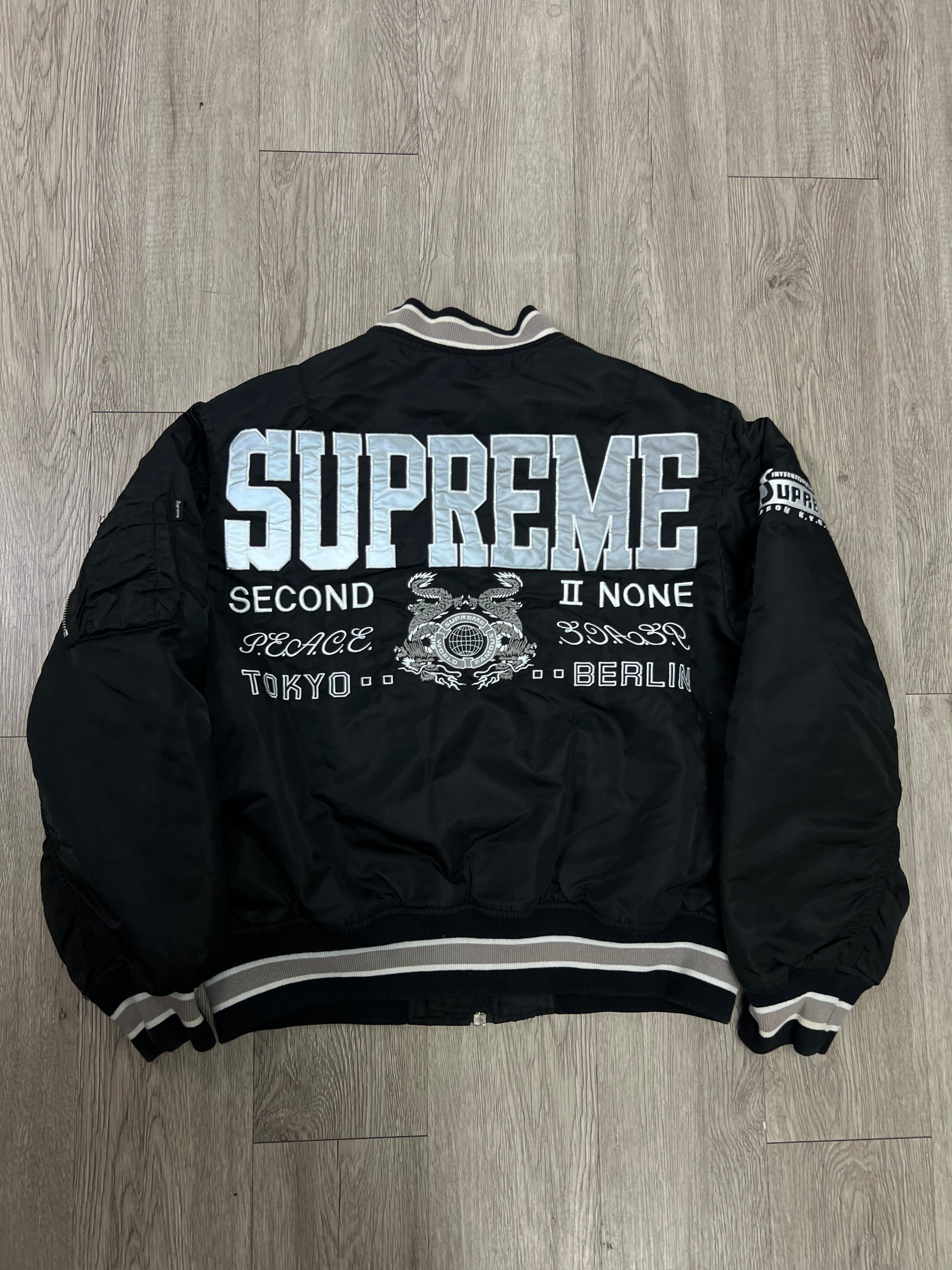 Supreme Black Second To None Jacket