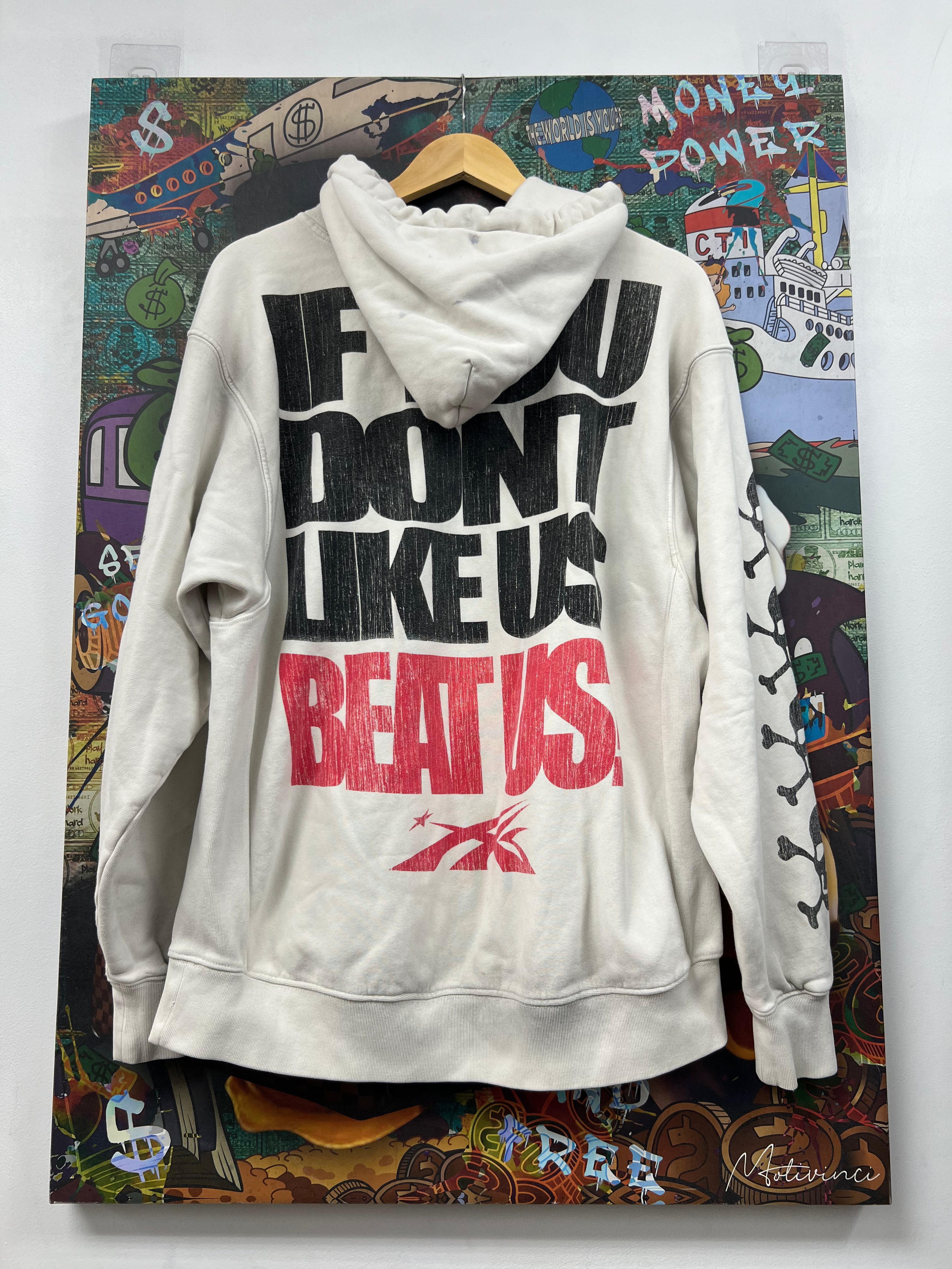Hellstar White Black Red Sports Hoodie