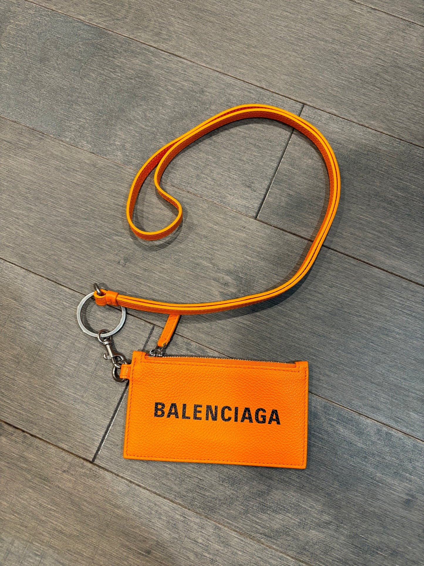 Balenciaga Orange Cash Card Case