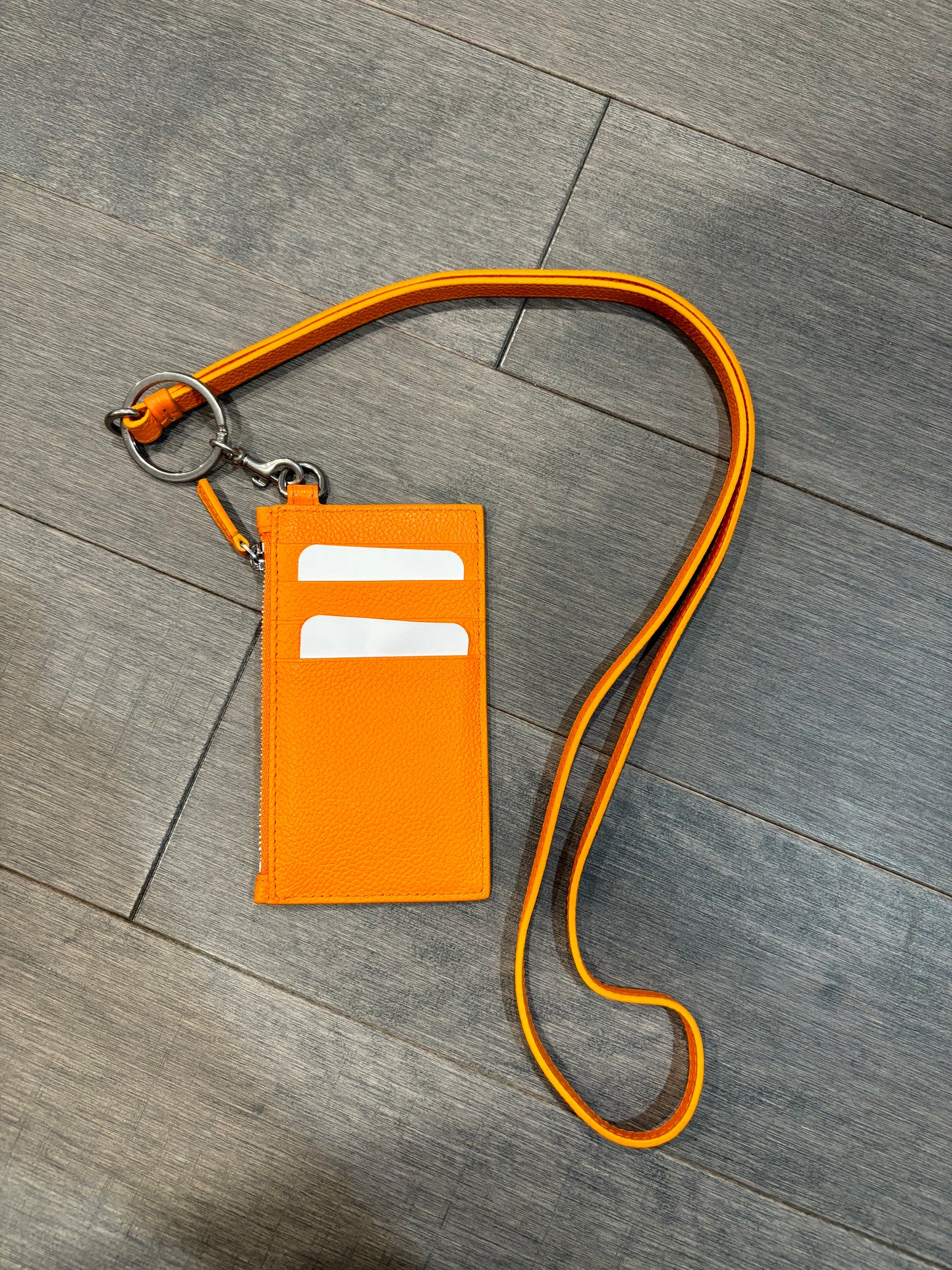 Balenciaga Orange Cash Card Case