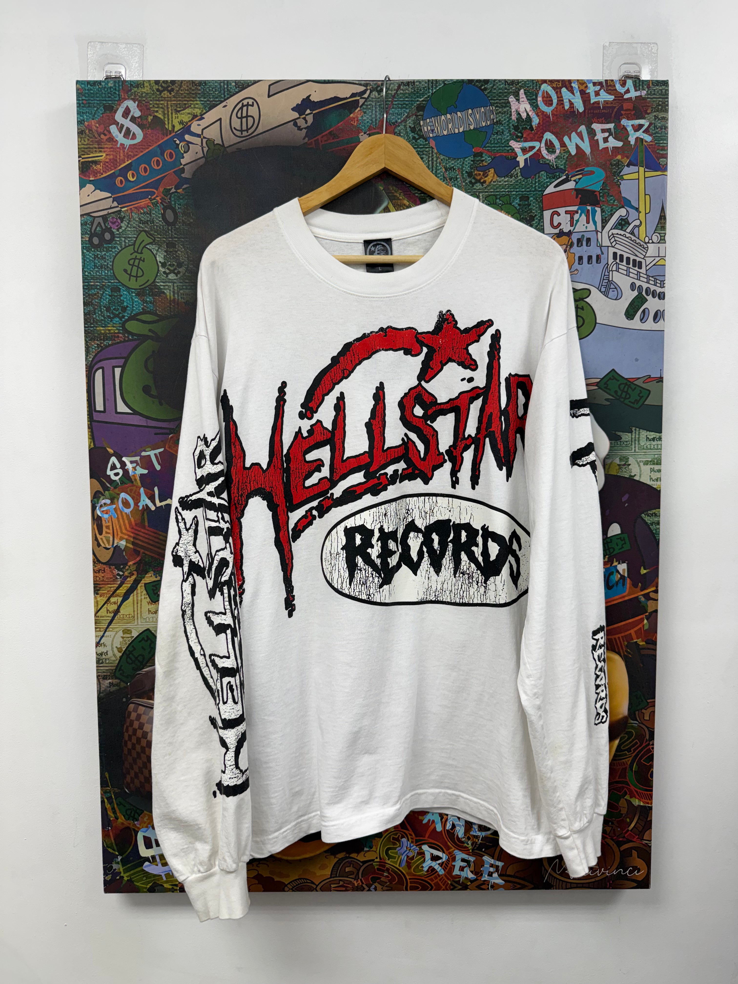 Hellstar White Red Records Long Sleeve
