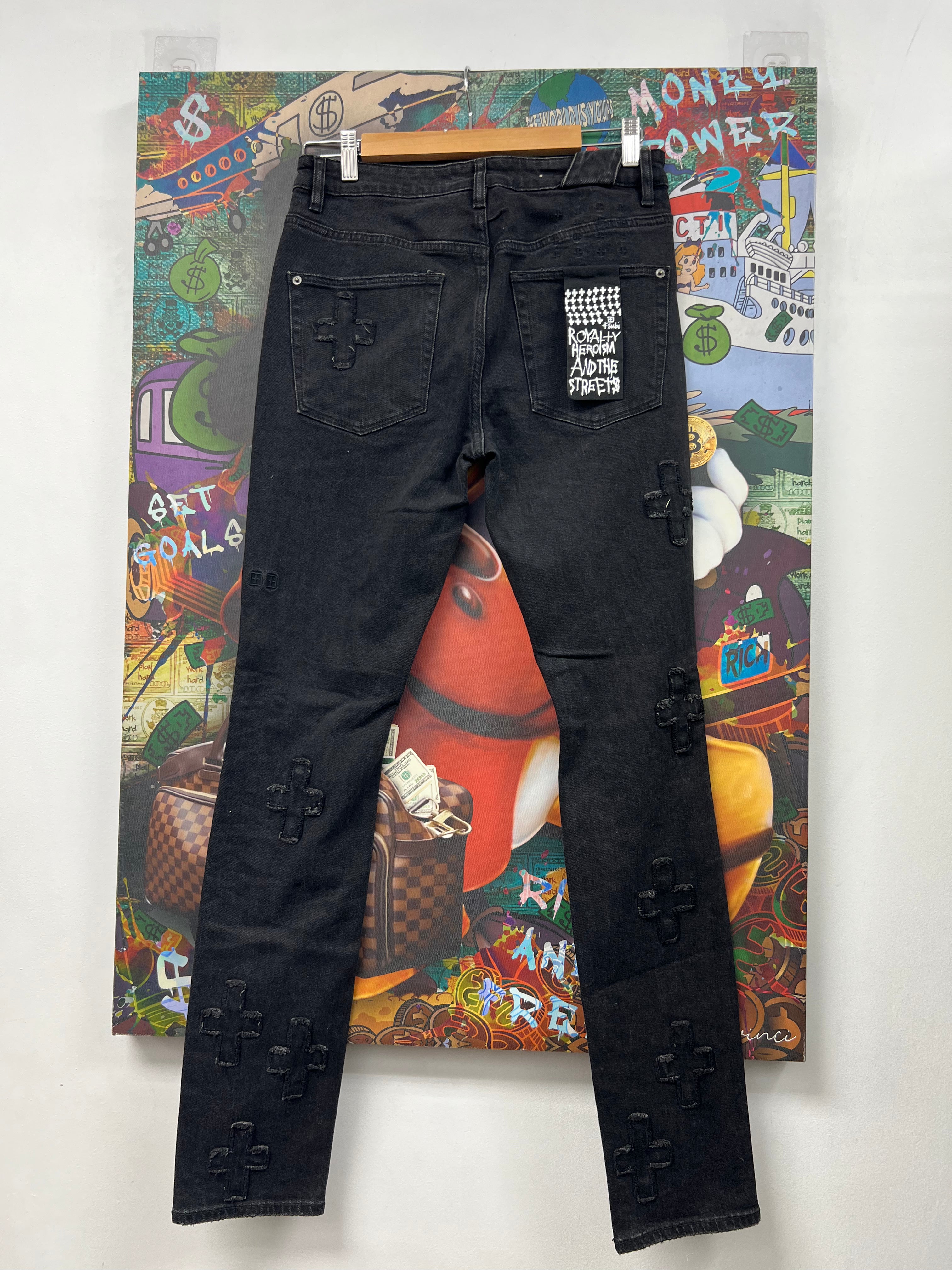 Ksubi Black Plus Patchwork Jeans