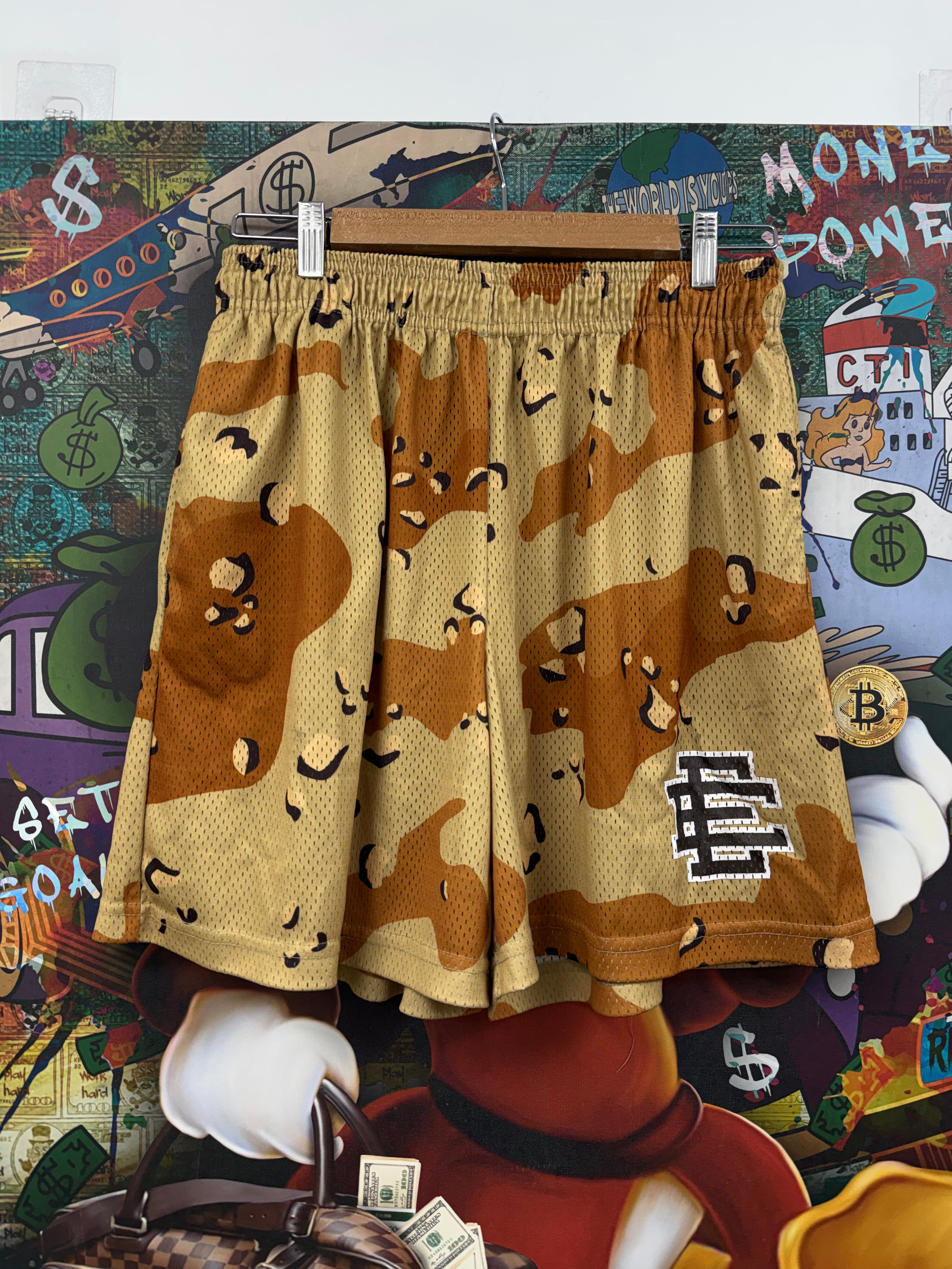 Eric Emanuel Desert Camo Black Shorts
