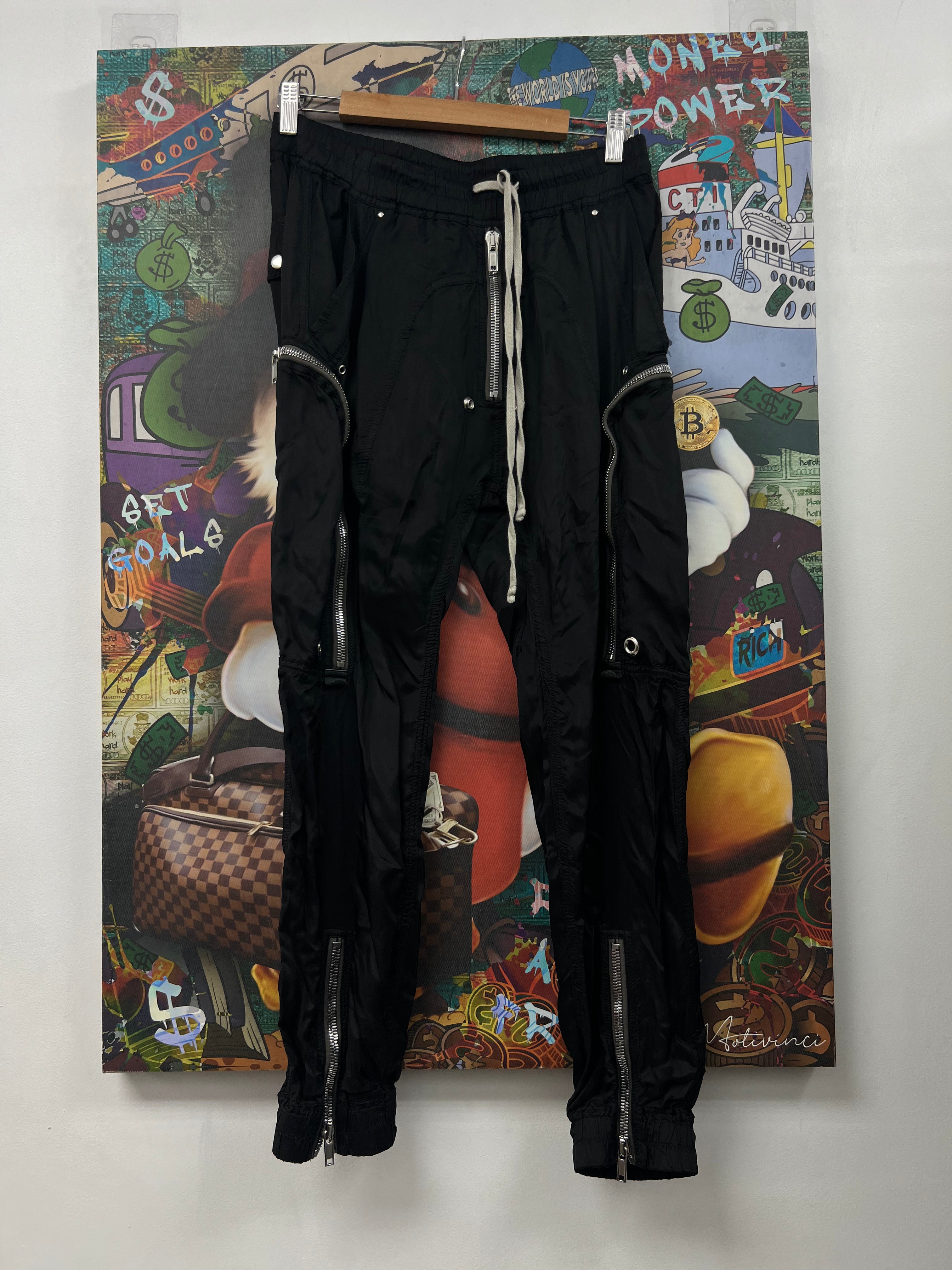 Rick Owens Black Thin Bauhaus Cargo Pants