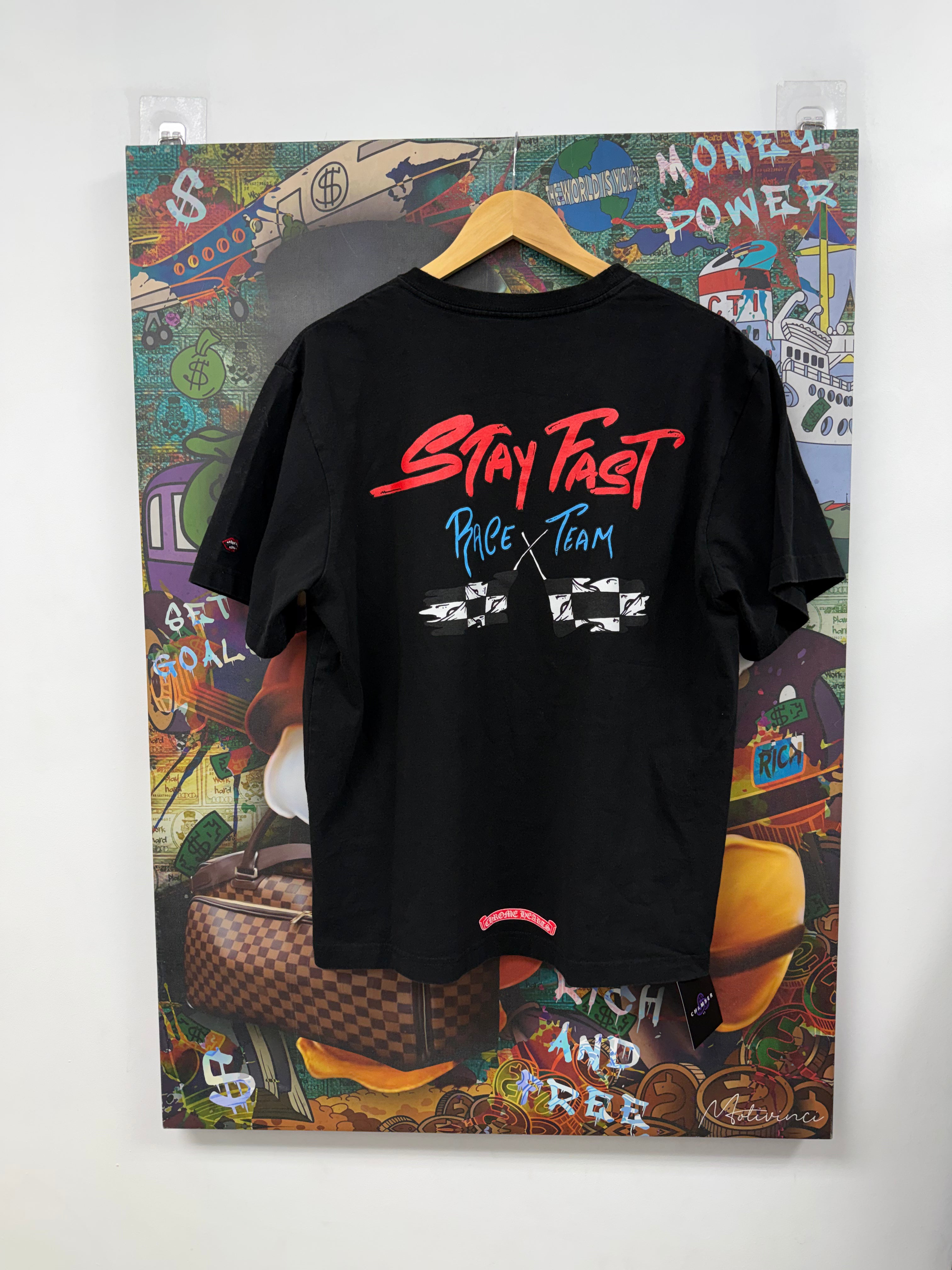 Chrome Hearts Black Matty Boy Stay Fast Tee