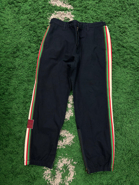 Gucci Pants Navy Stripe Used 48 (Medium)