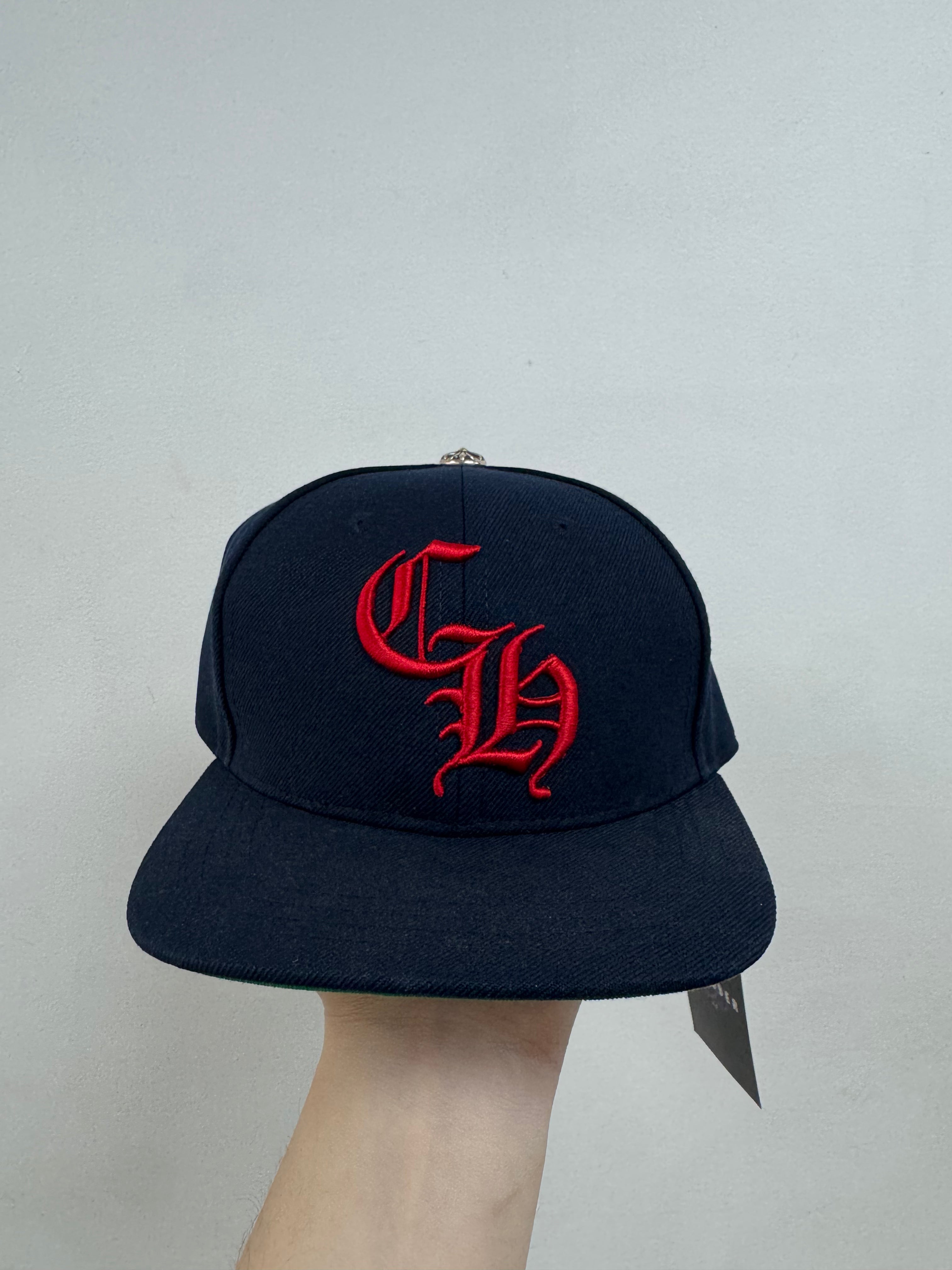Chrome Hearts Navy Red CH Baseball Hat