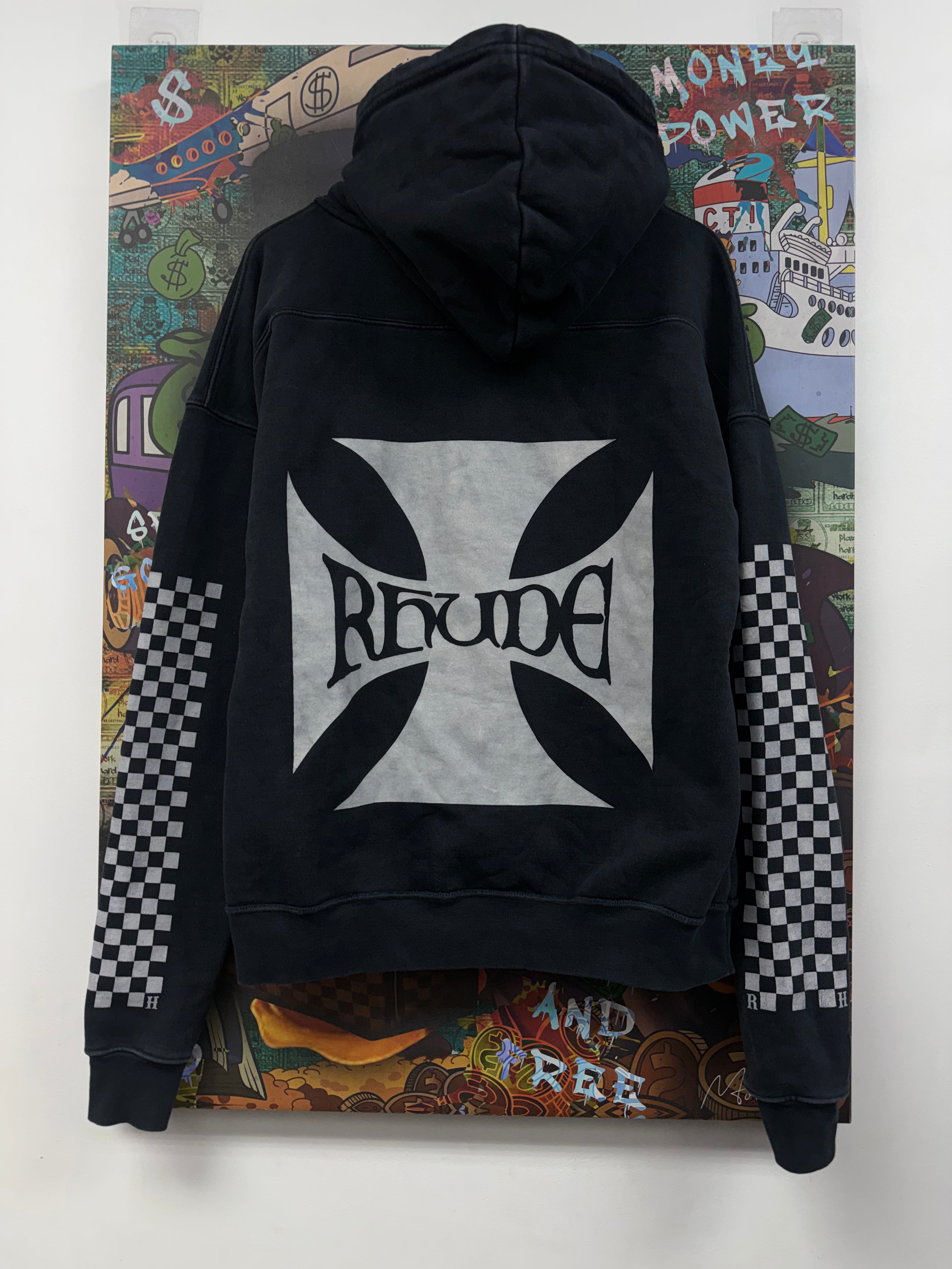 Rhude Black Plus Cross Logo (Altered) Hoodie