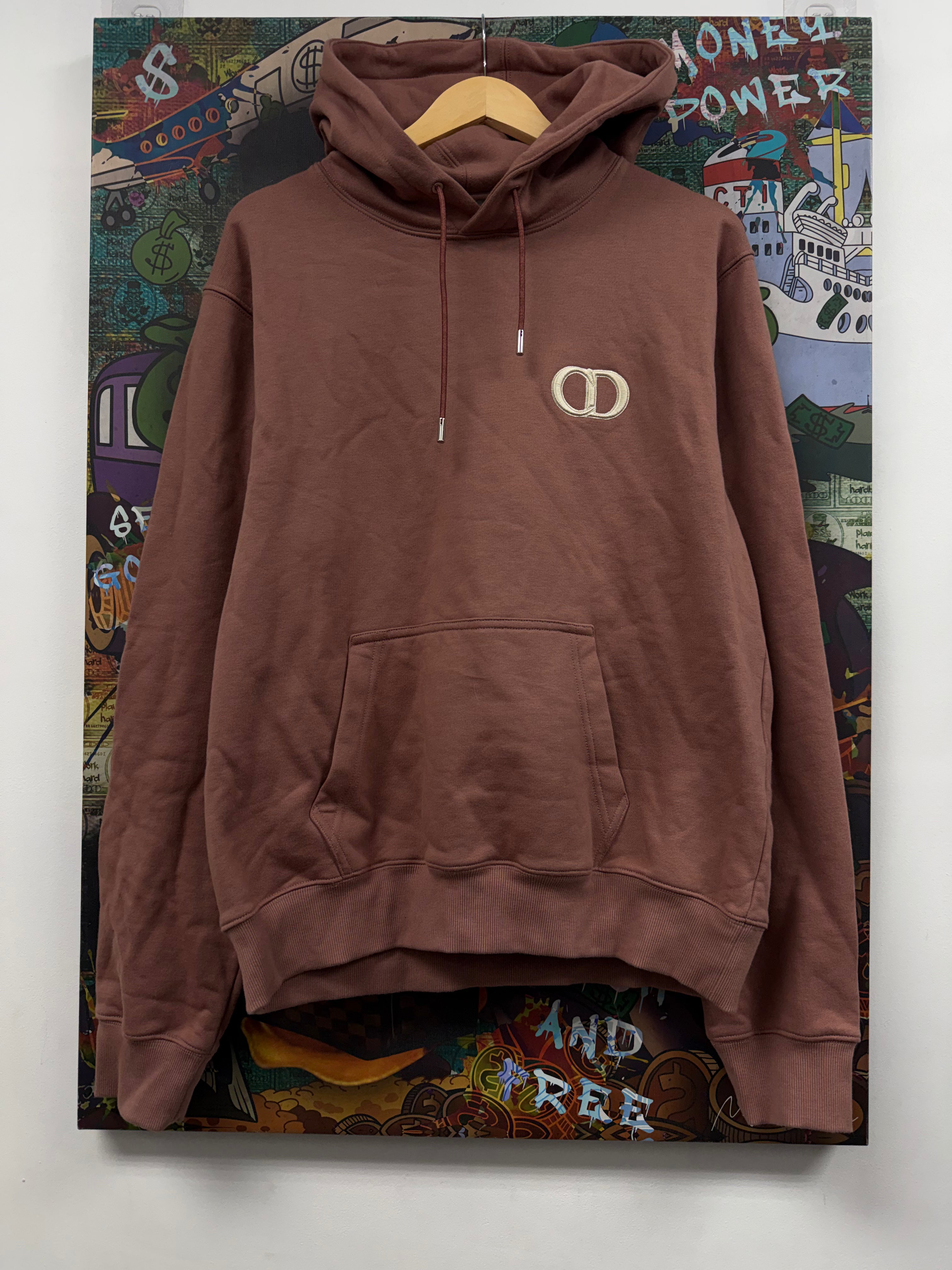 Dior Rust Pink CD Logo Hoodie