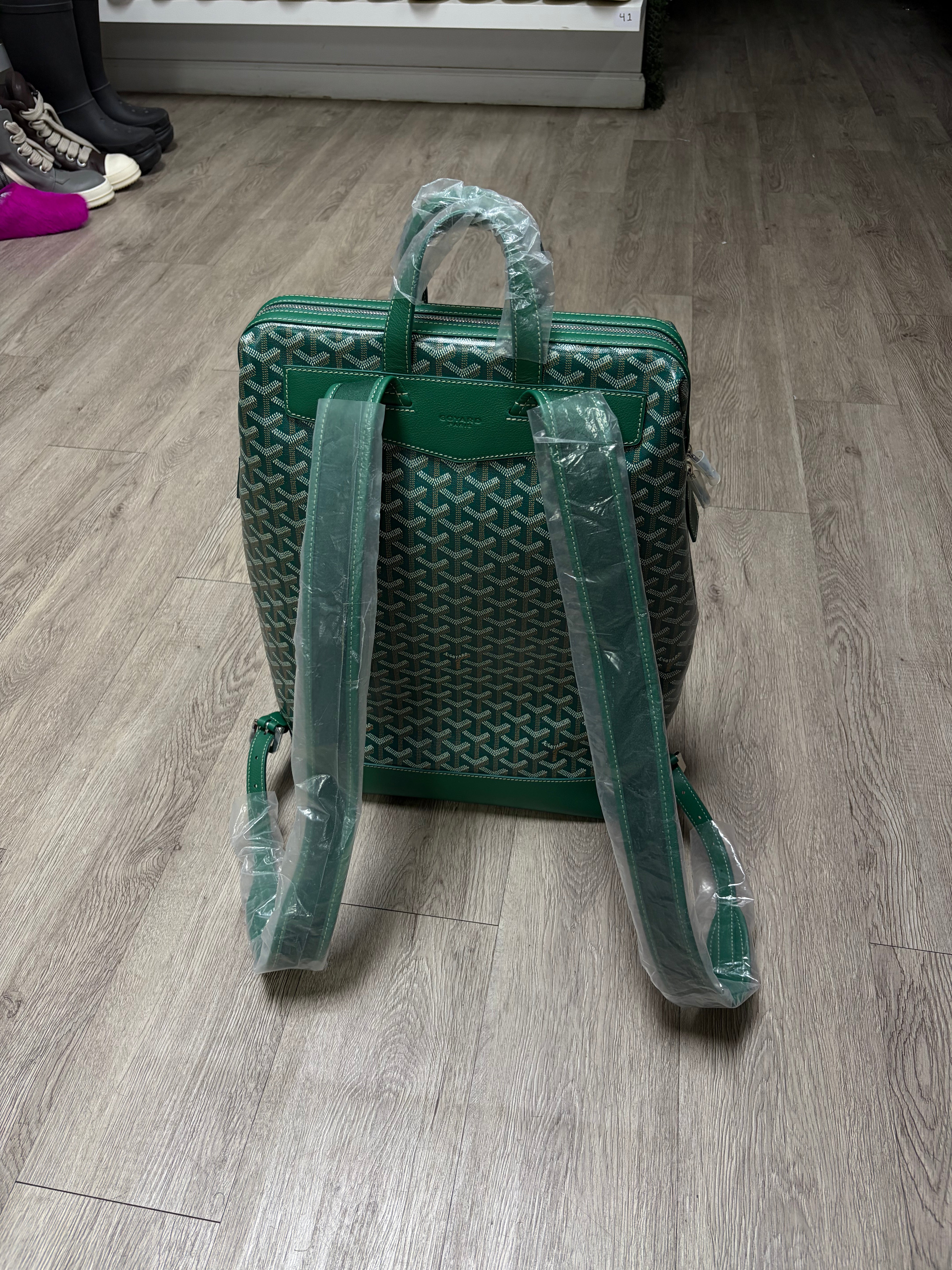 Goyard Green Cisalpin Backpack