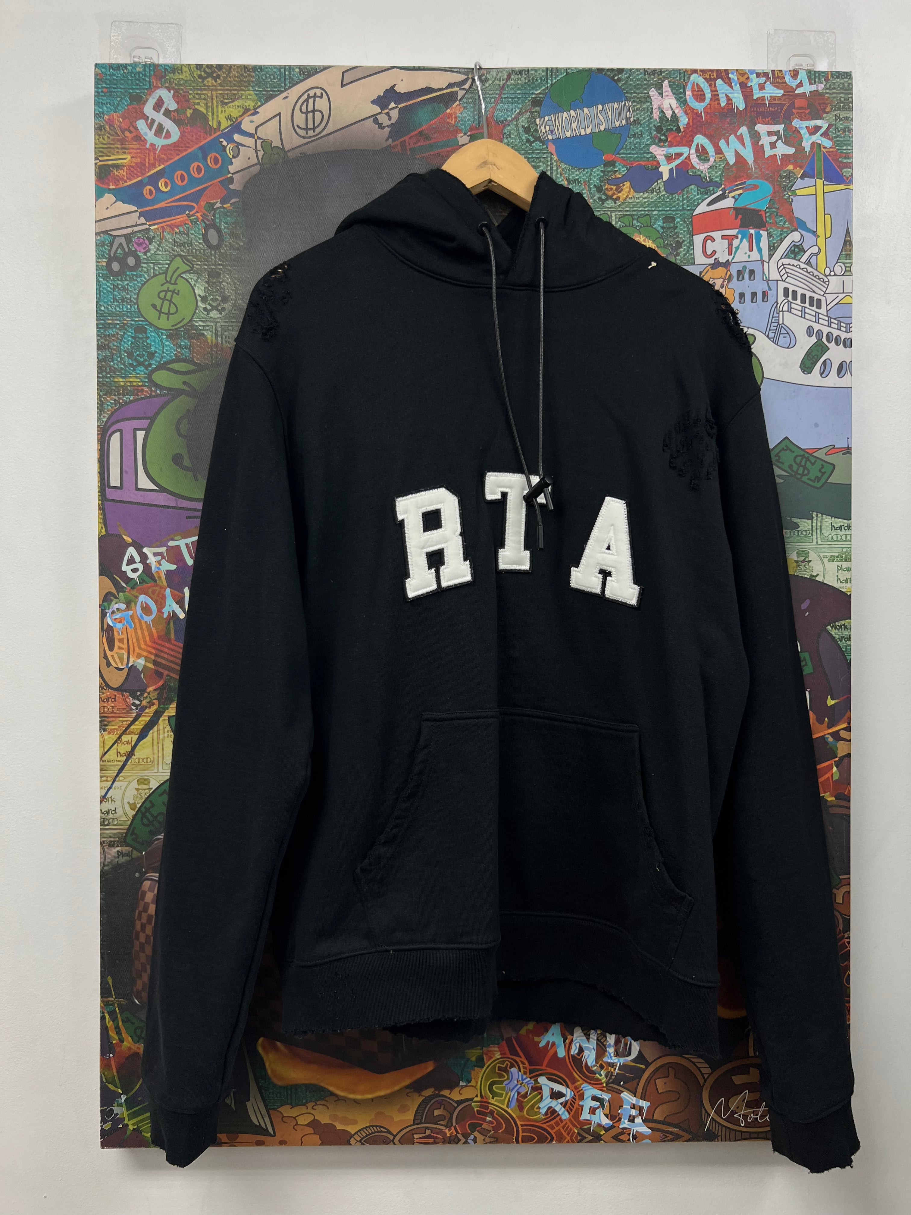 RTA Black White Hoodie