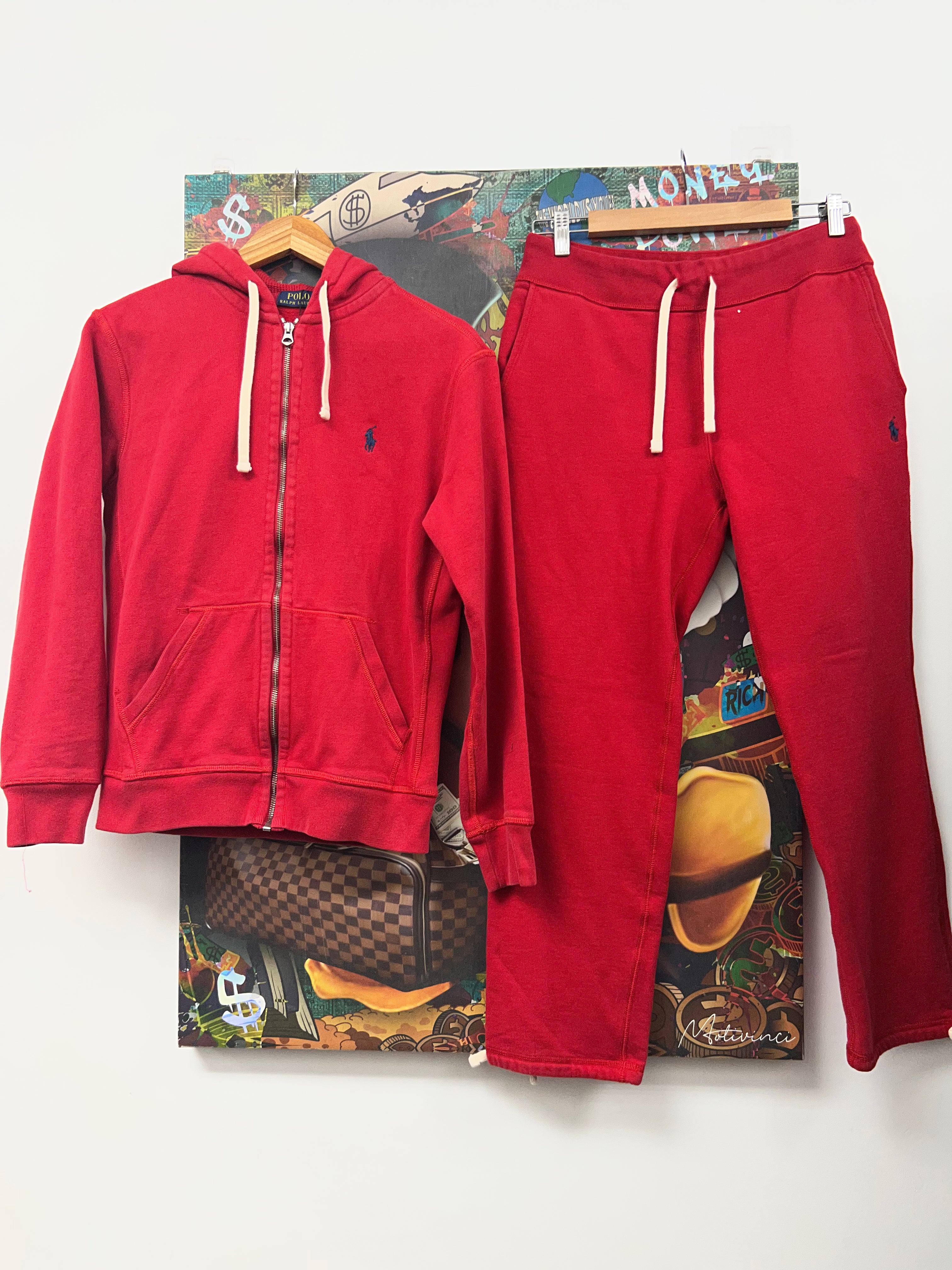 Polo Ralph Lauren Red Thermal Sweatsuit