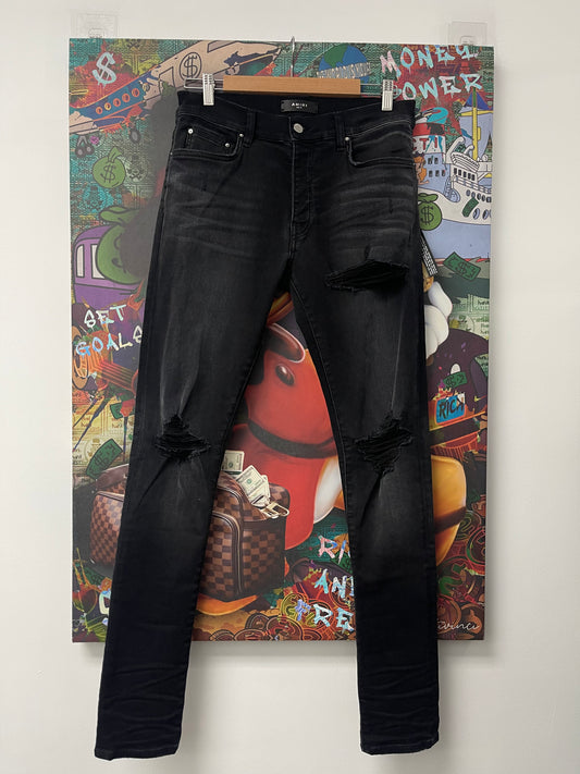 Amiri MX1 Jeans Black Vintage Wash New 31 With Tags