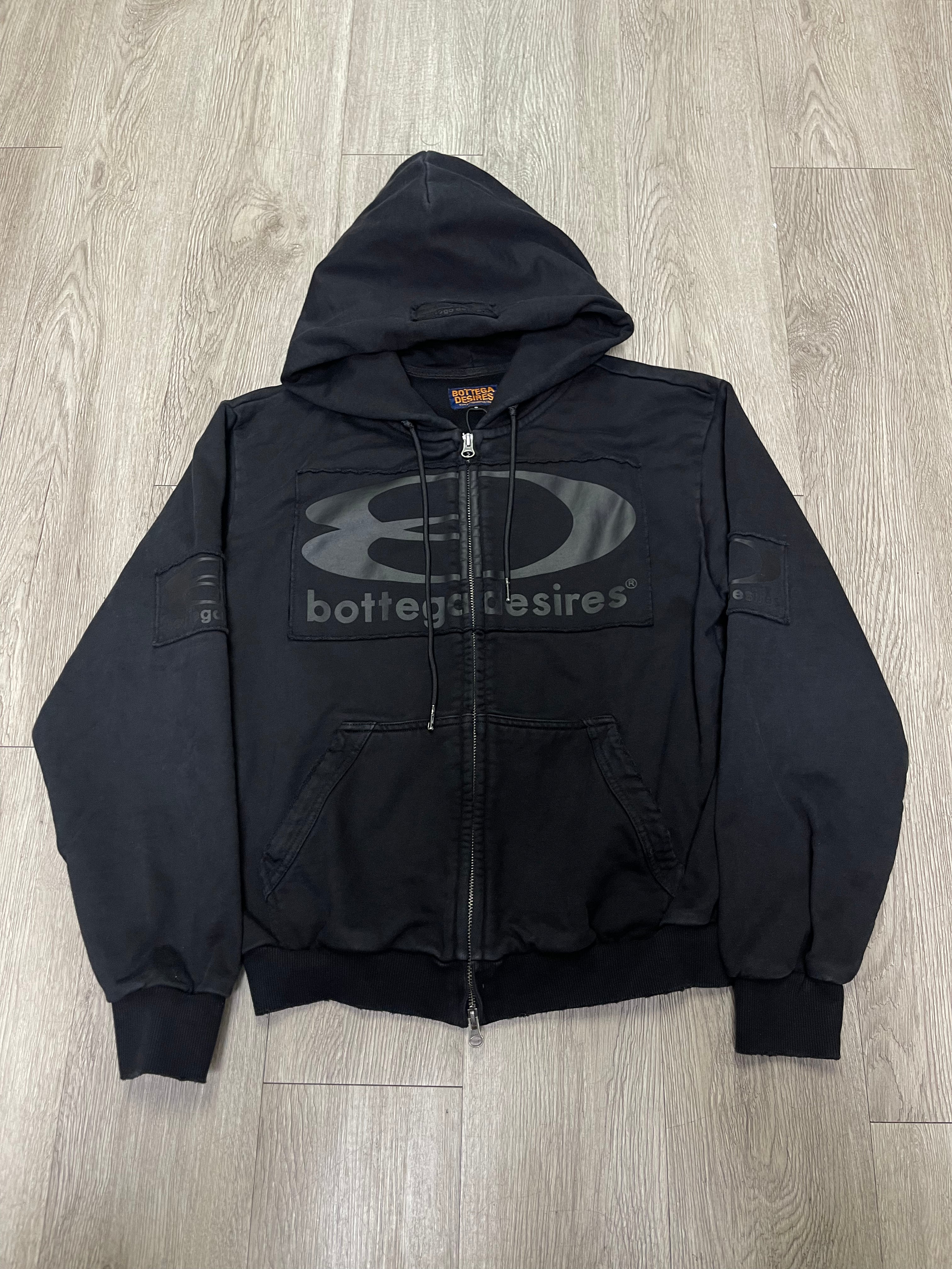 Bottega Desires Black Tech Zip Up