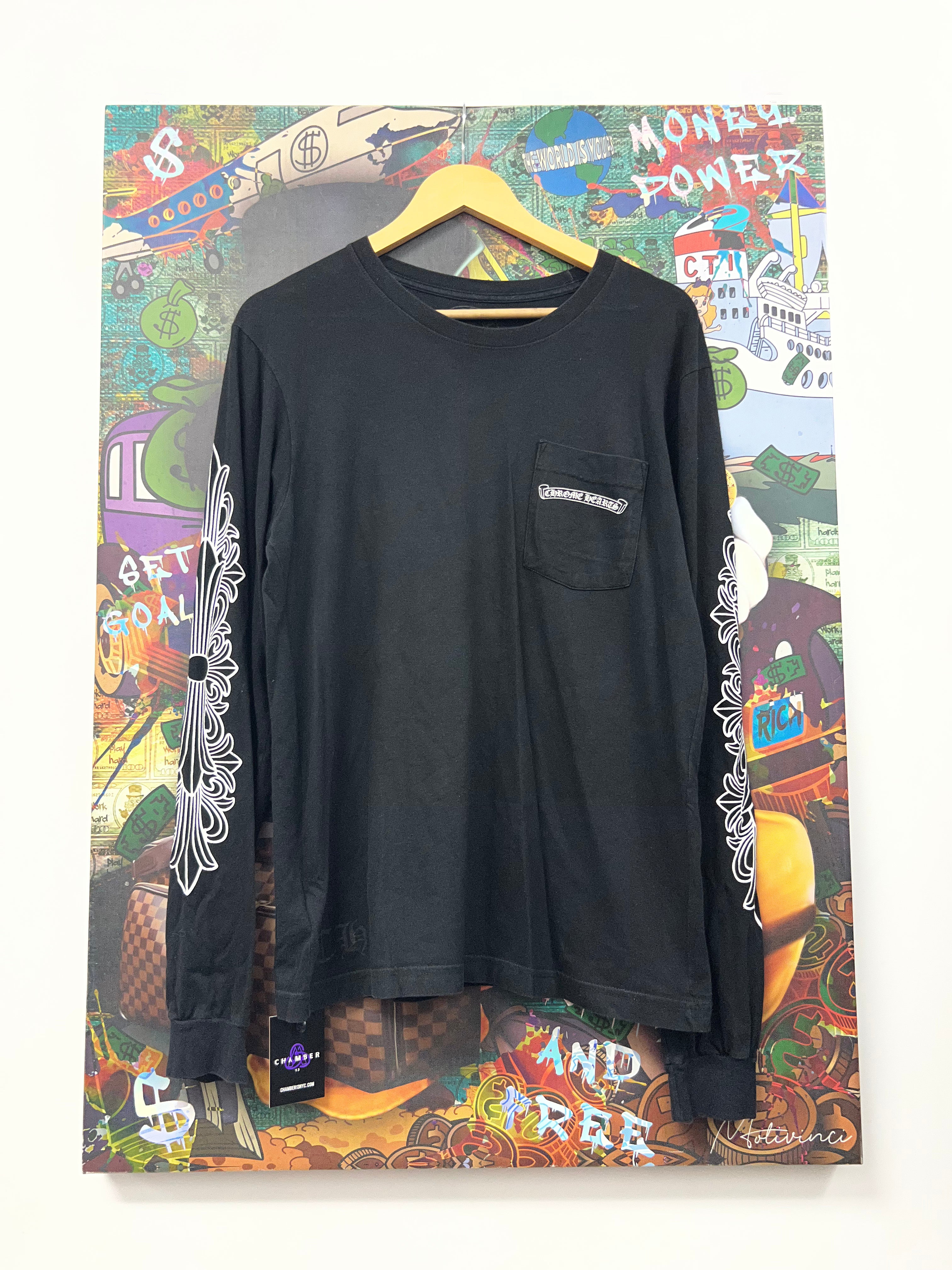Chrome Hearts Black Eye Chart Vine Dagger Long Sleeve