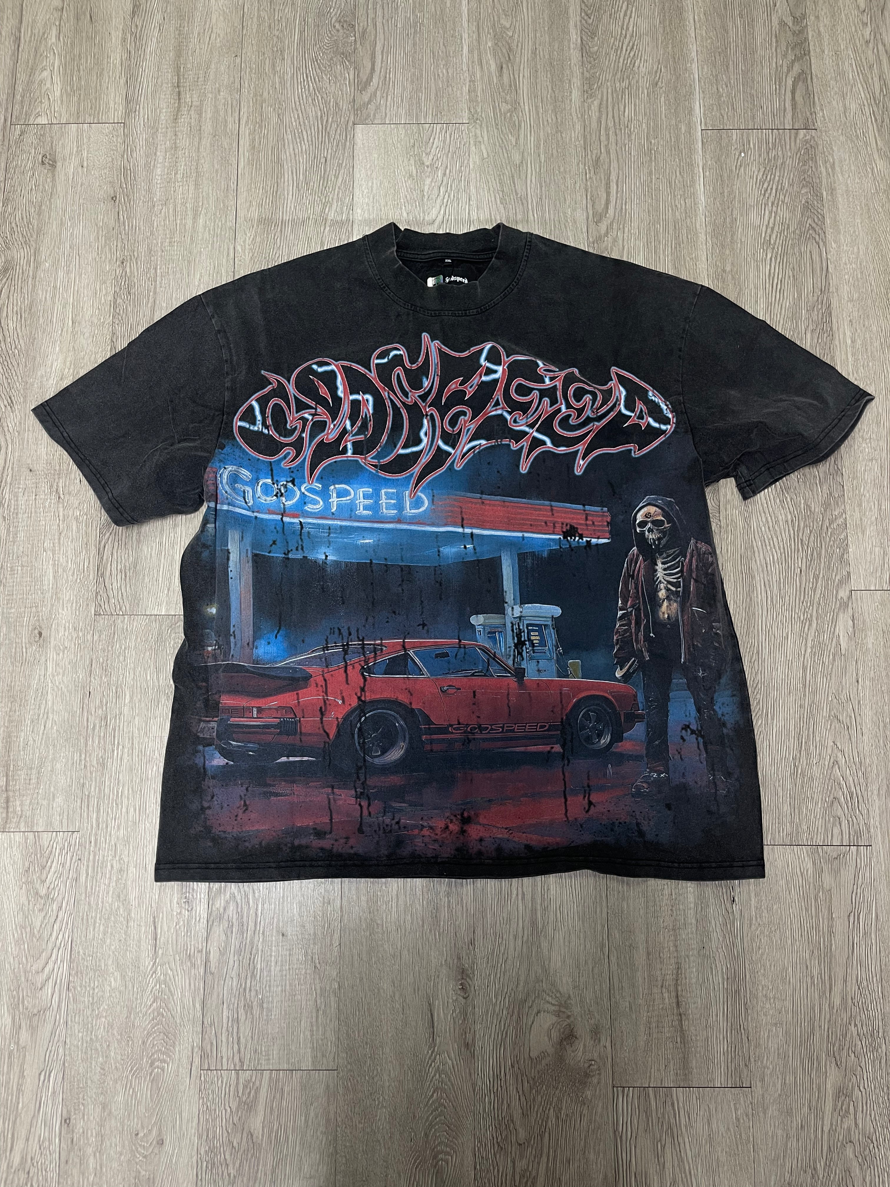 Godspeed Black Wash Western Tee