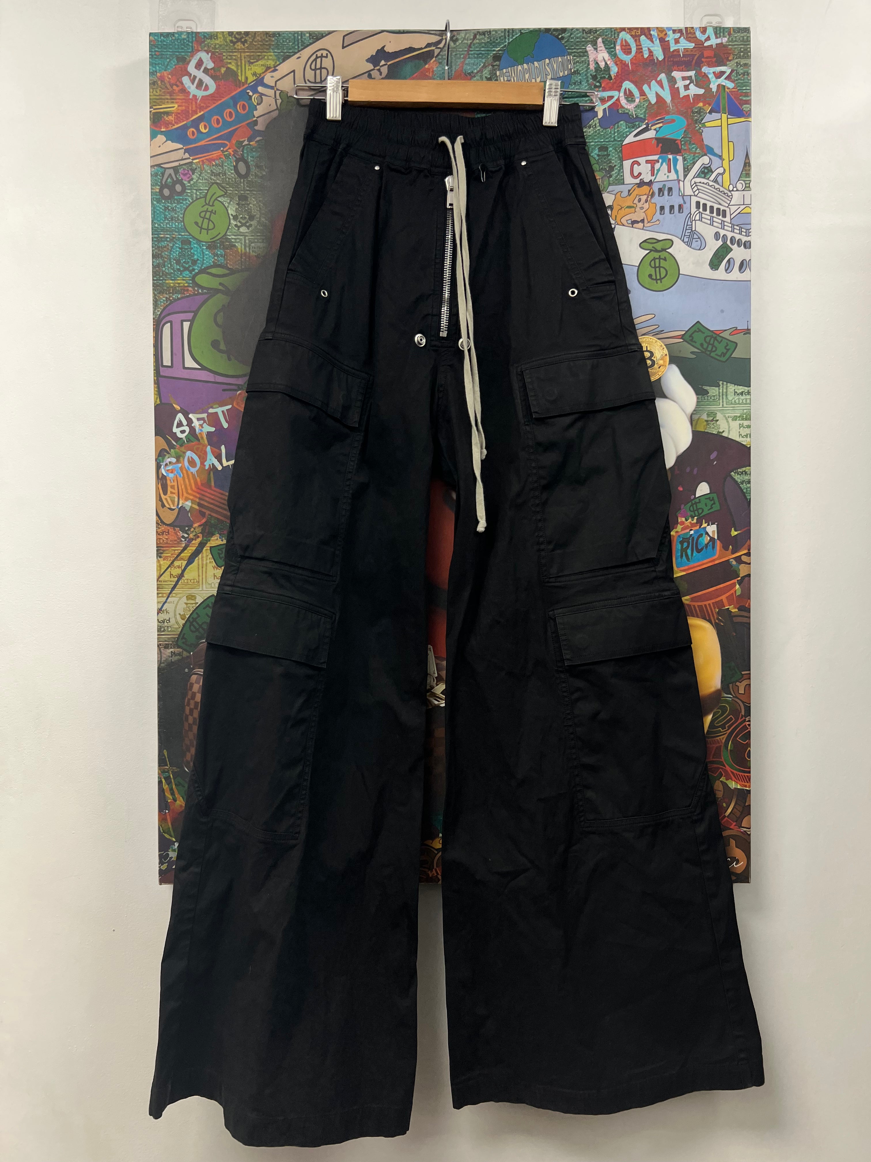 Rick Owens Black Bela Cargo Pants