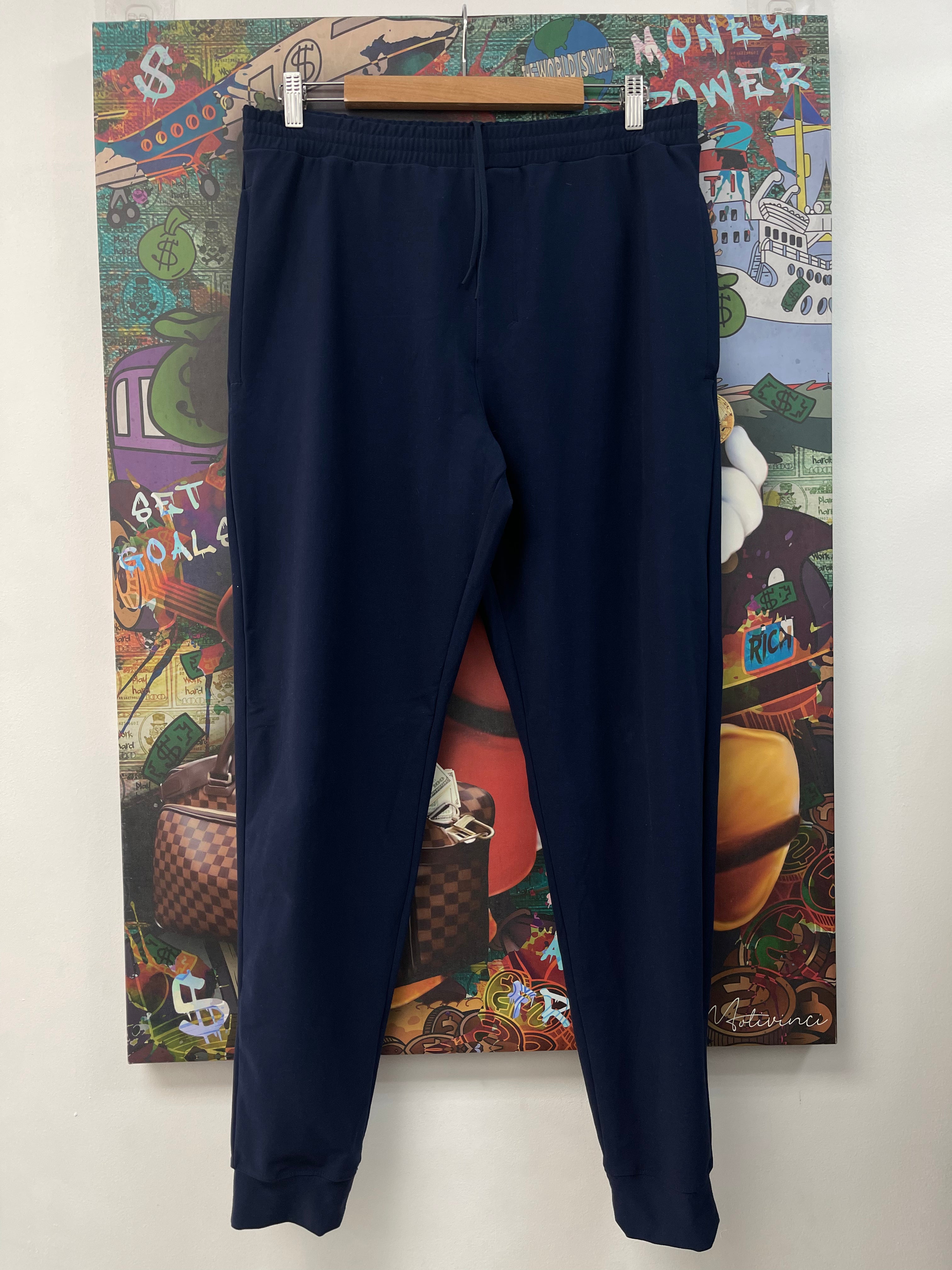 ALO Navy Back Logo Sweats