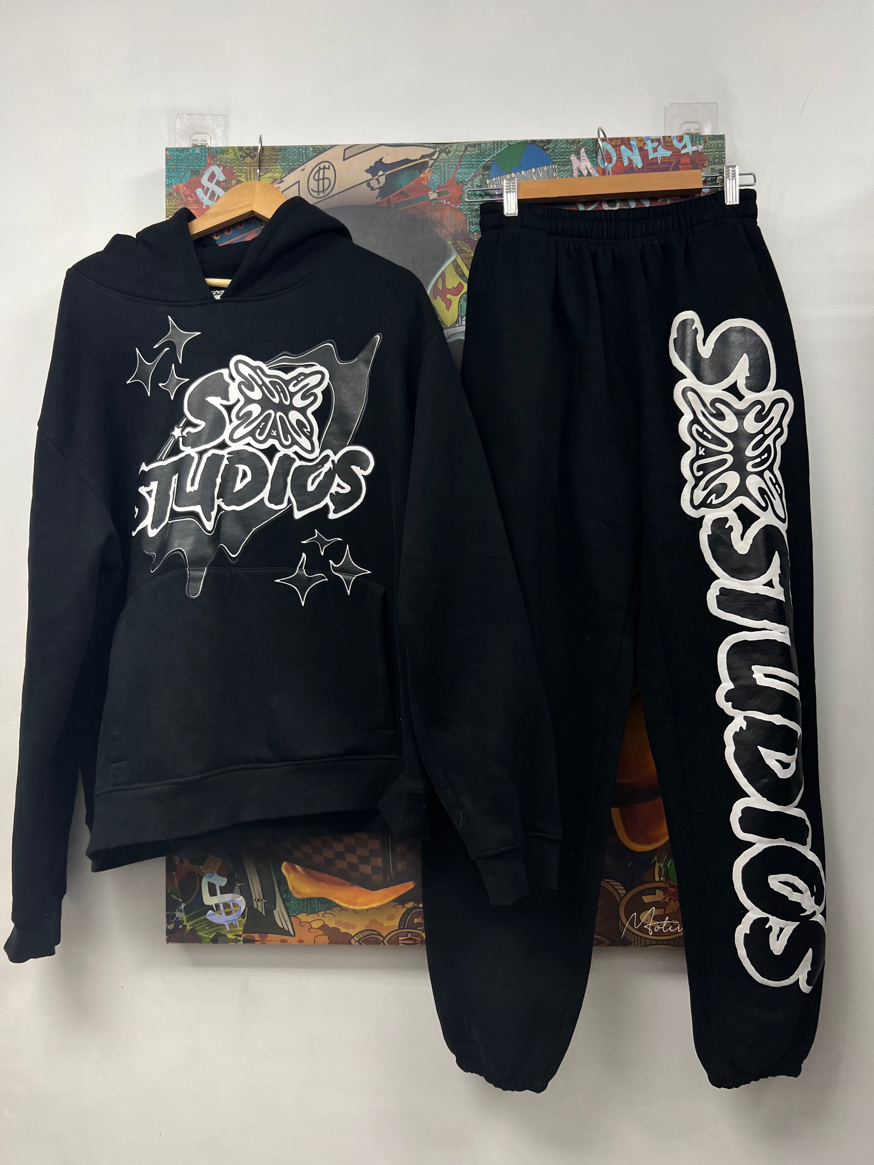 SB Studios Black White Logo Sweatsuit