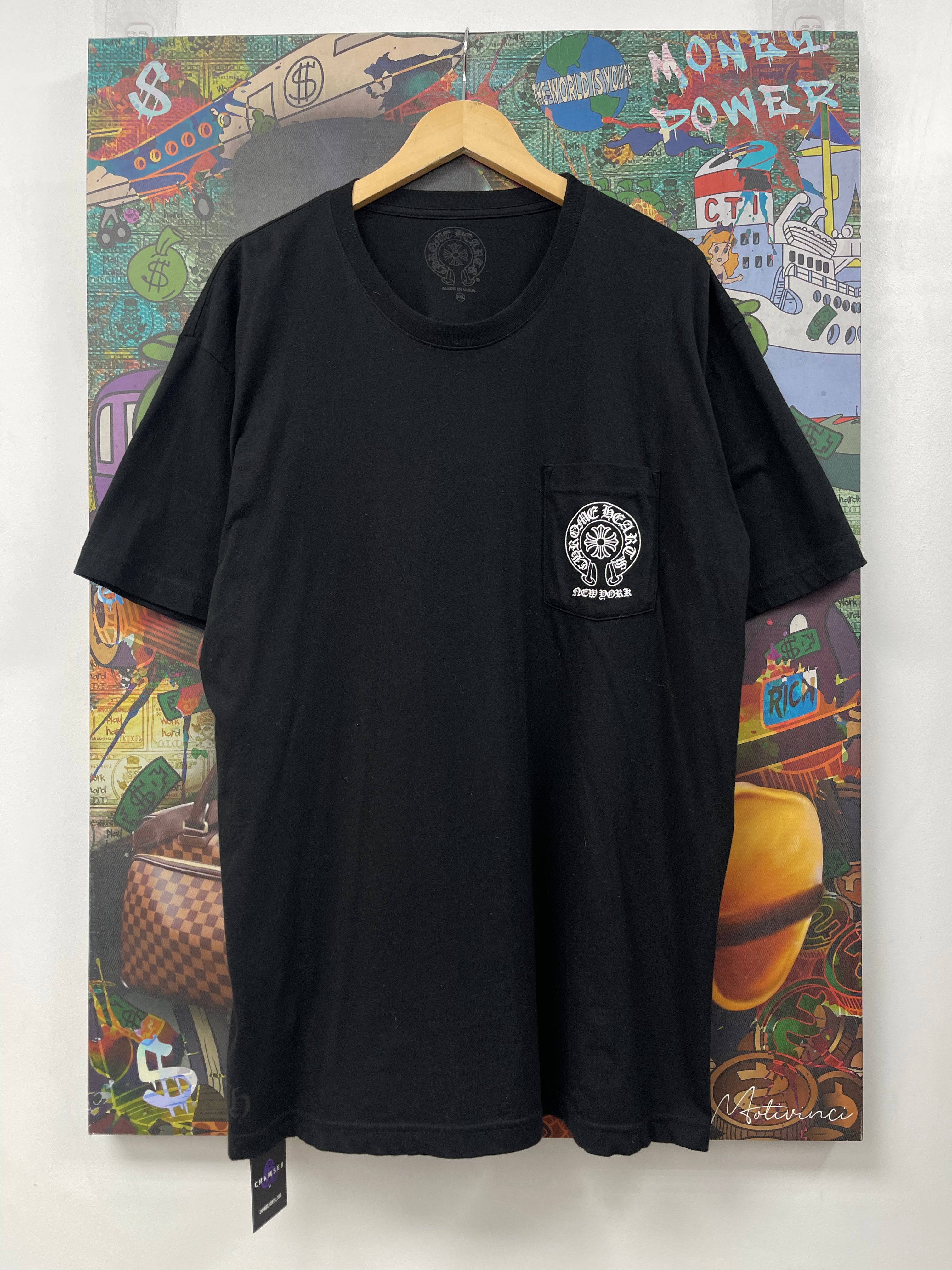 Chrome Hearts Black Horseshoe NYC Tee