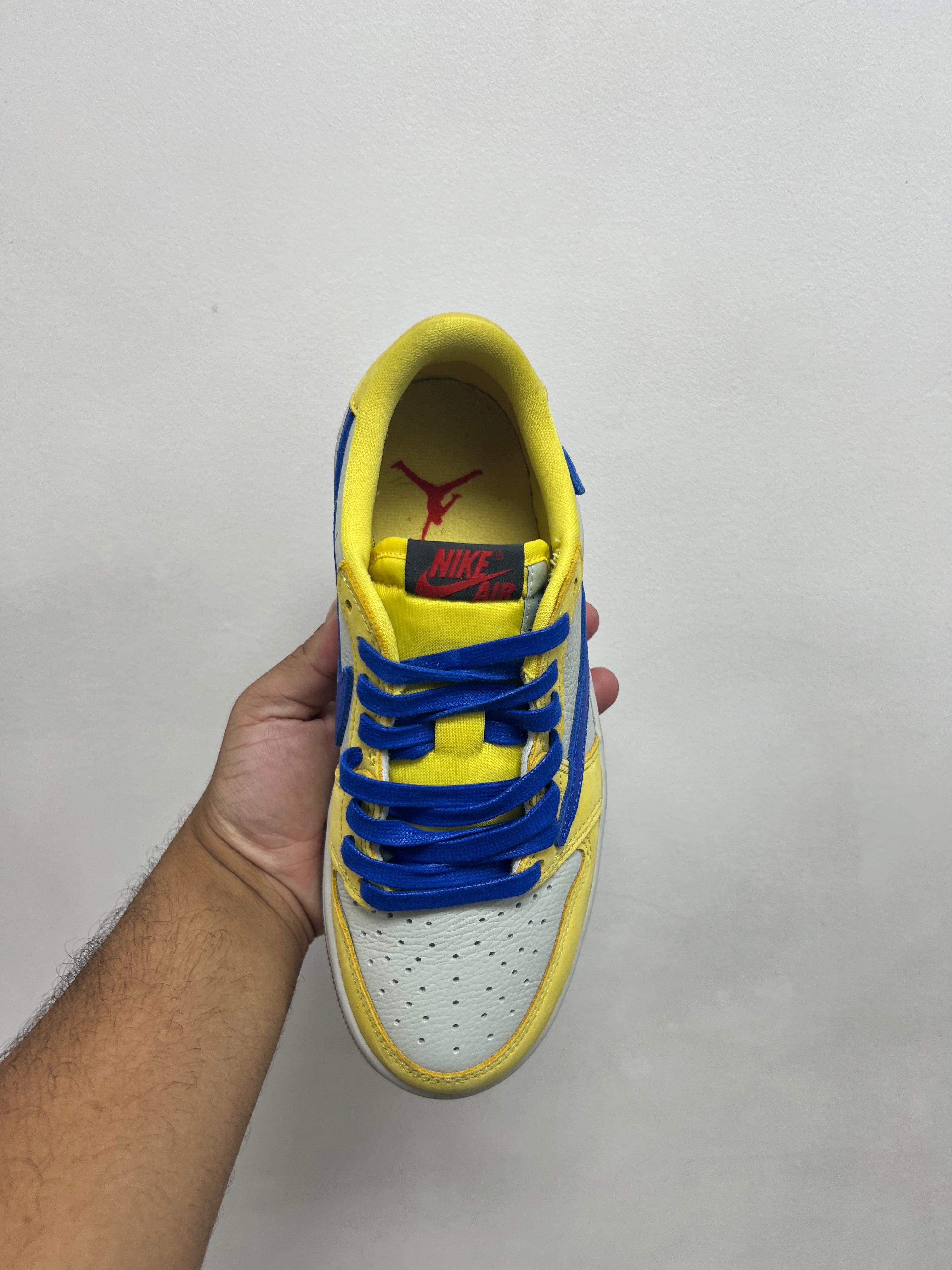 Jordan 1 Low Travis Scott Canary Sneakers