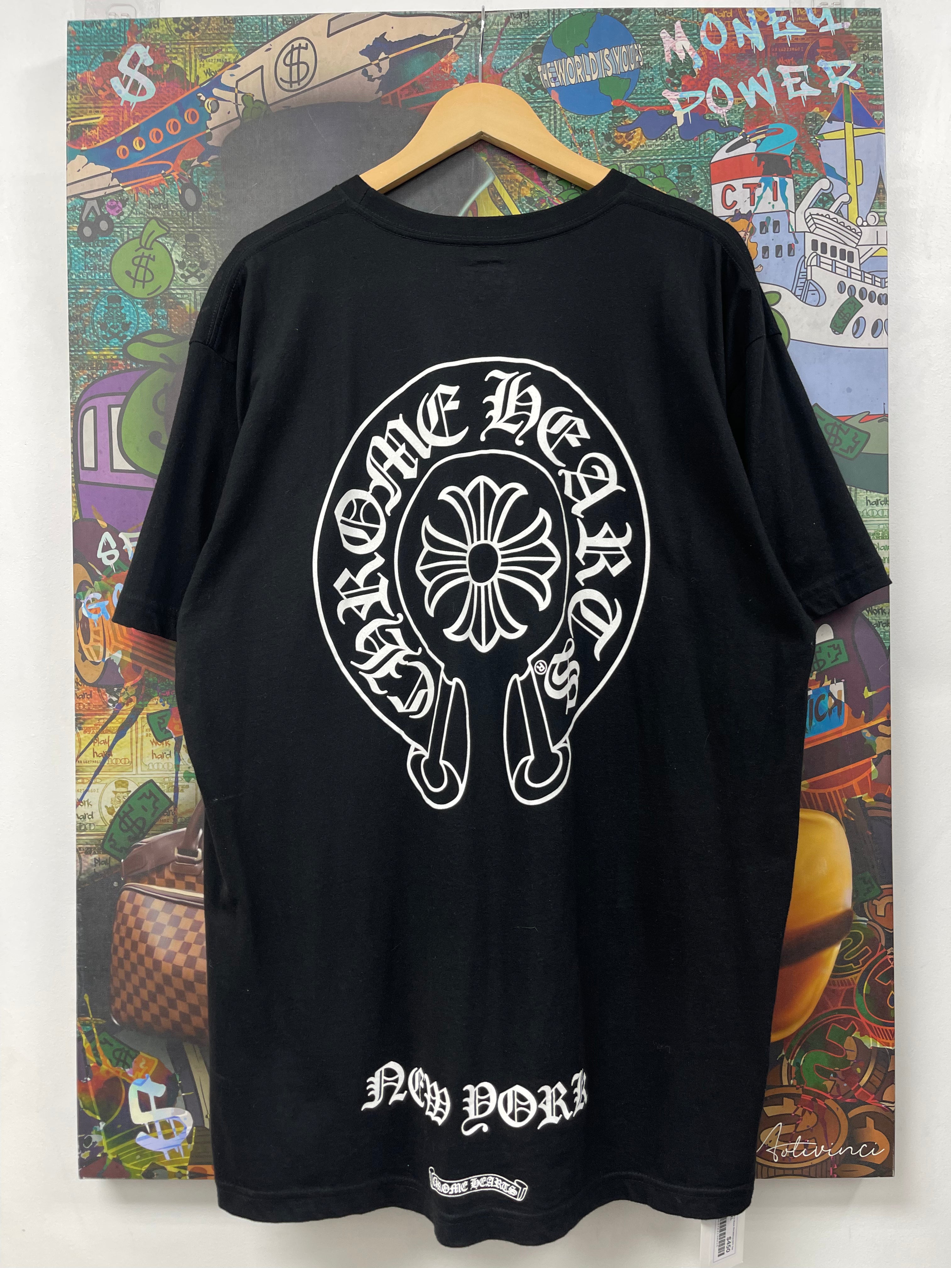 Chrome Hearts Black Horseshoe NYC Tee