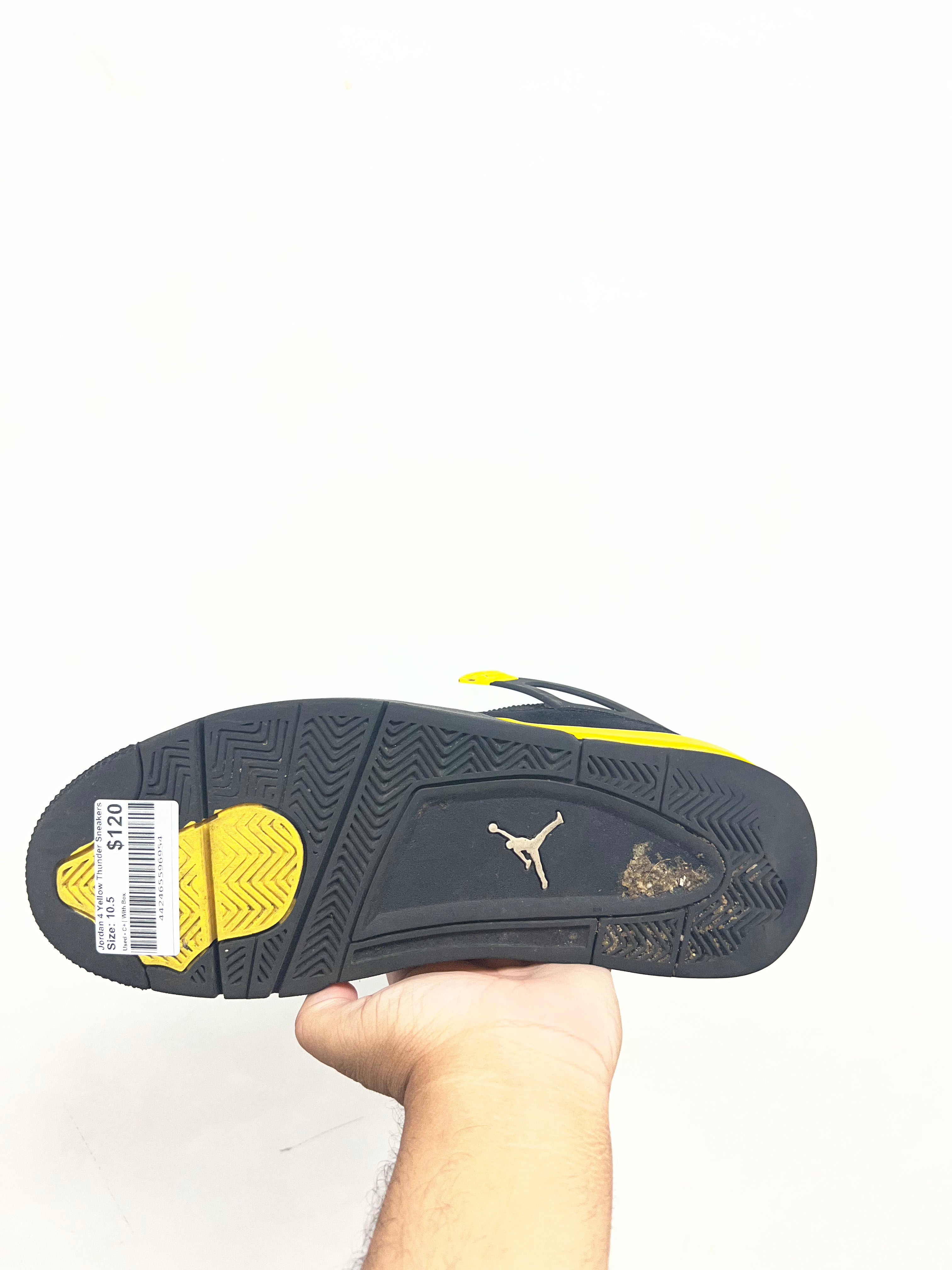Jordan 4 Yellow Thunder Sneakers