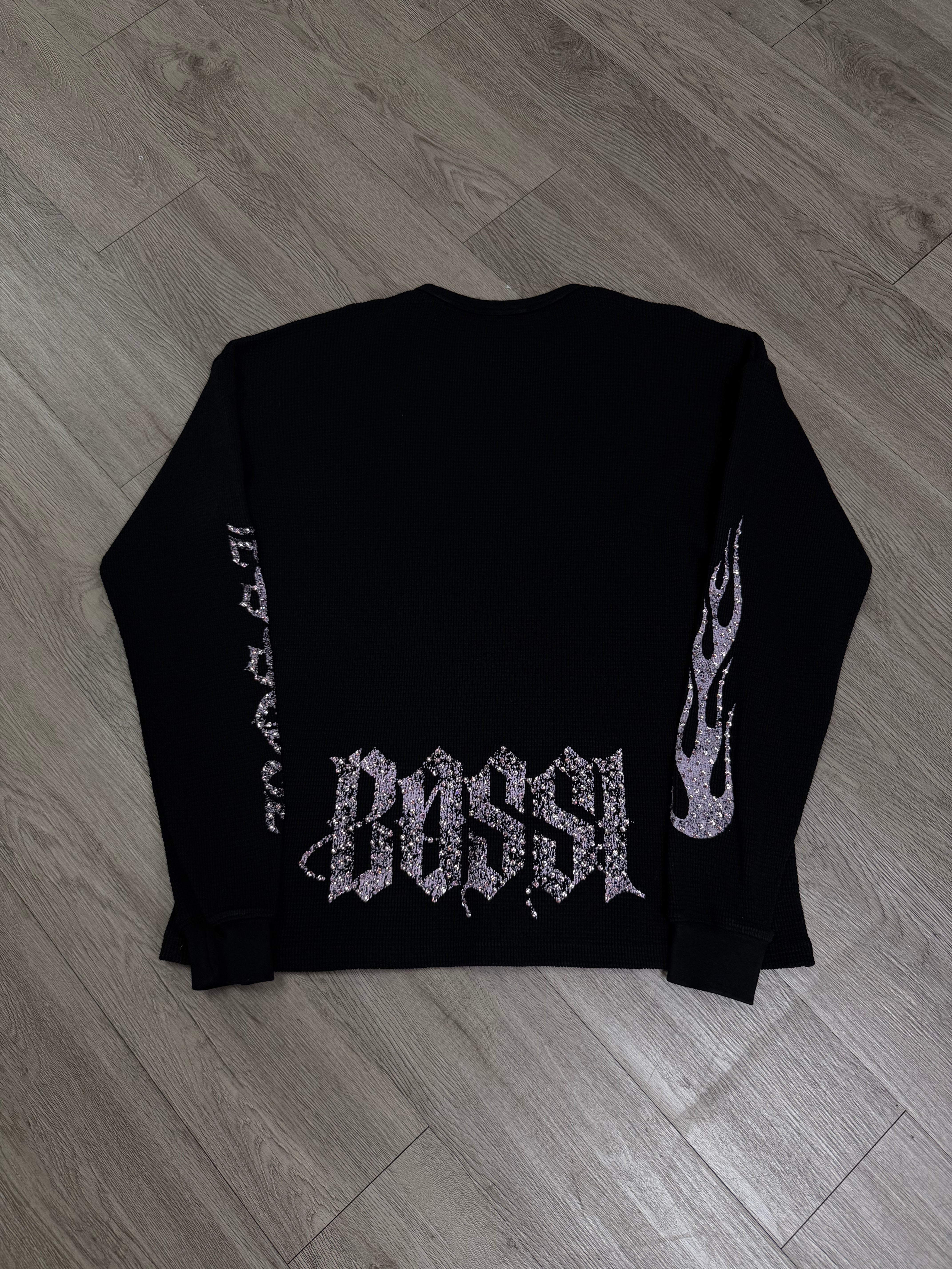 Bossi Pink Rhinestone Long Sleeve Thermal