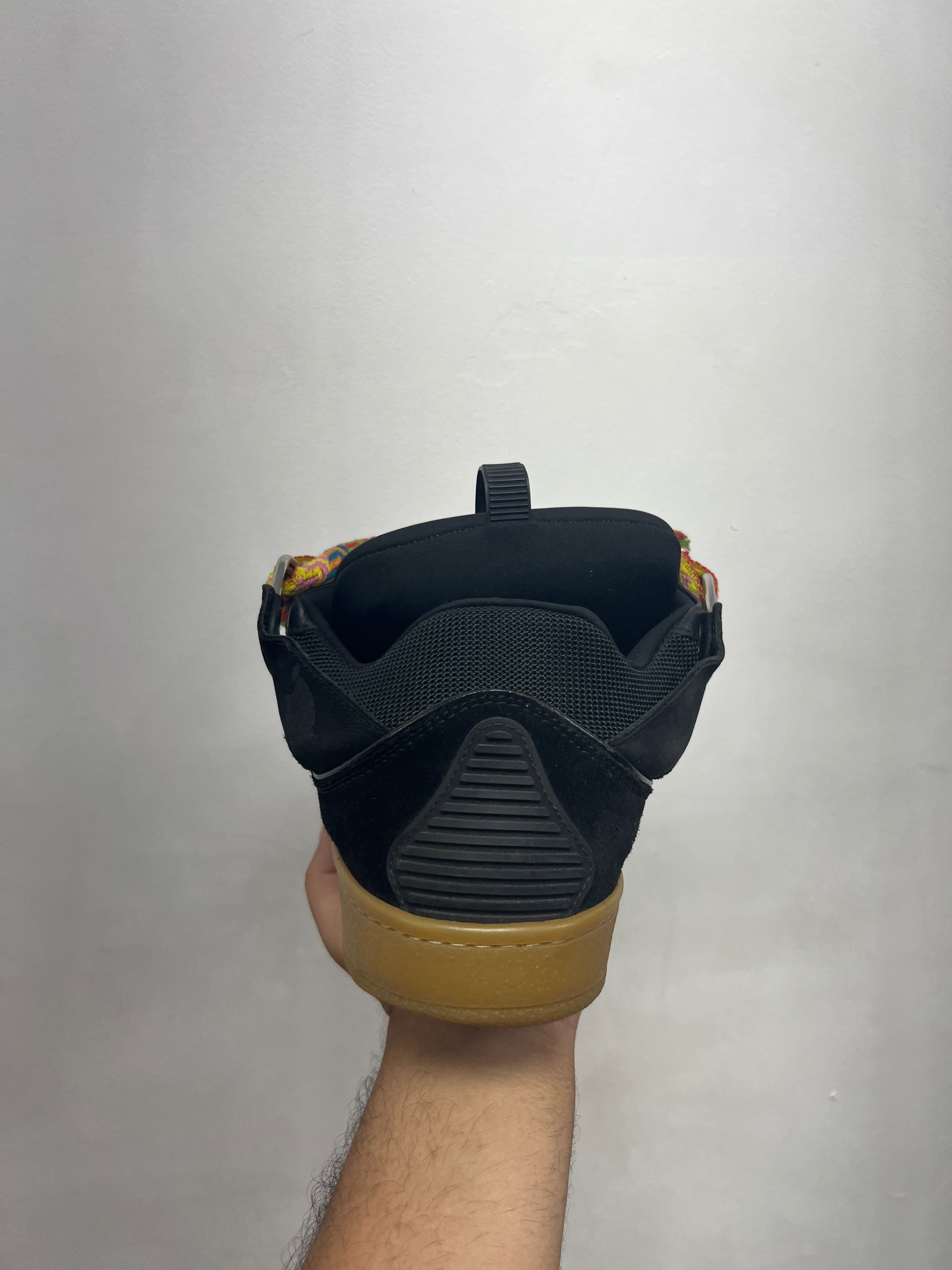 Lanvin Black Gum Curb Sneakers
