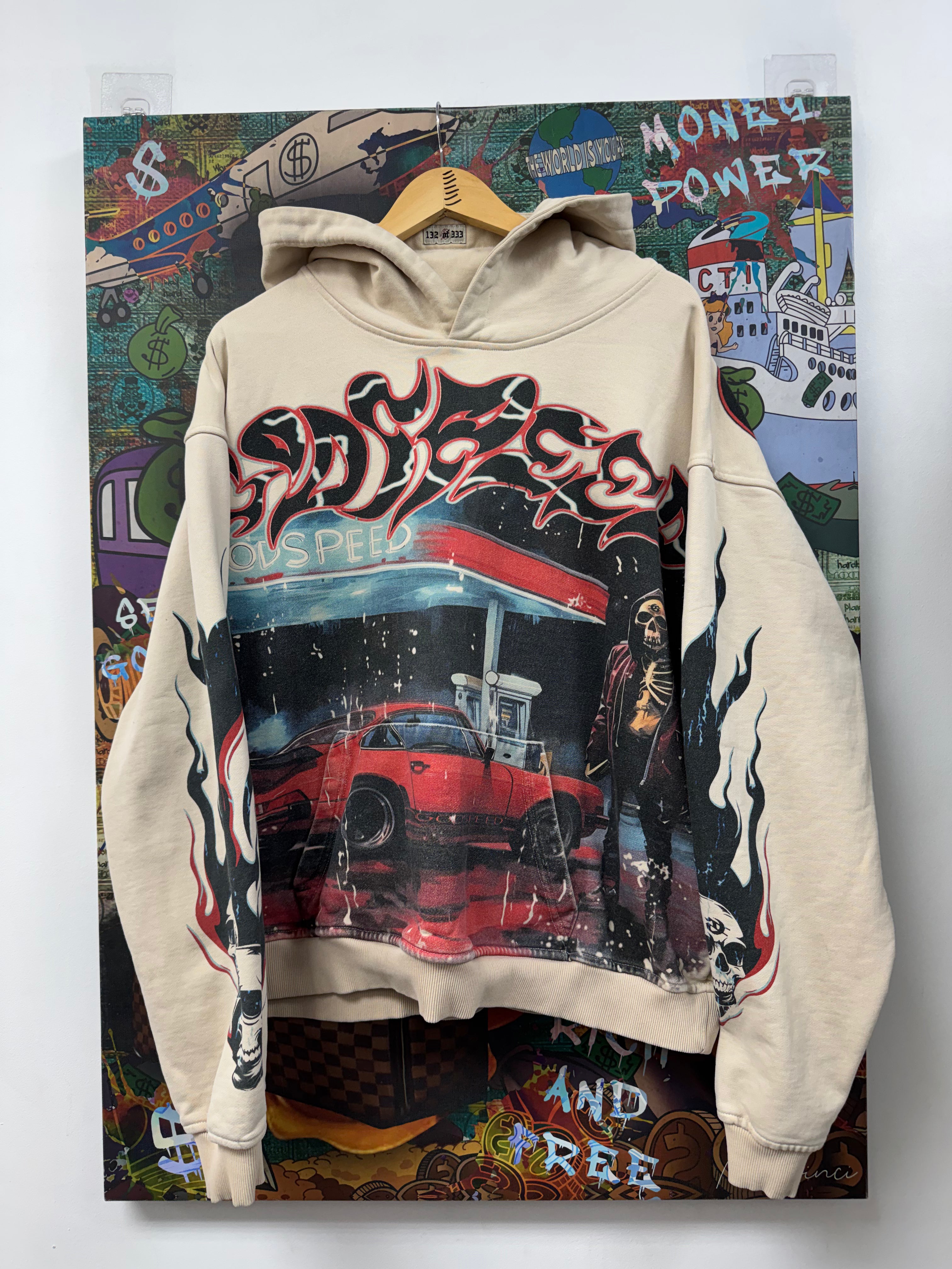 Godspeed Pit Stop Bone Hoodie