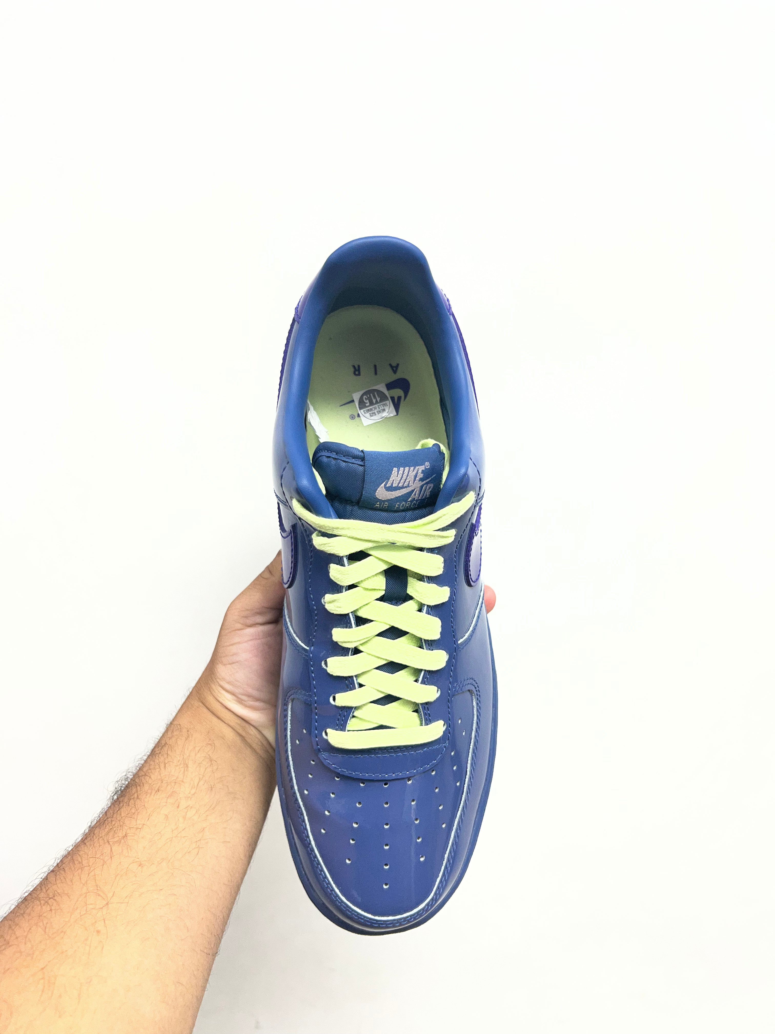 Nike AF1 Patent Leather Grape Ice Sneakers