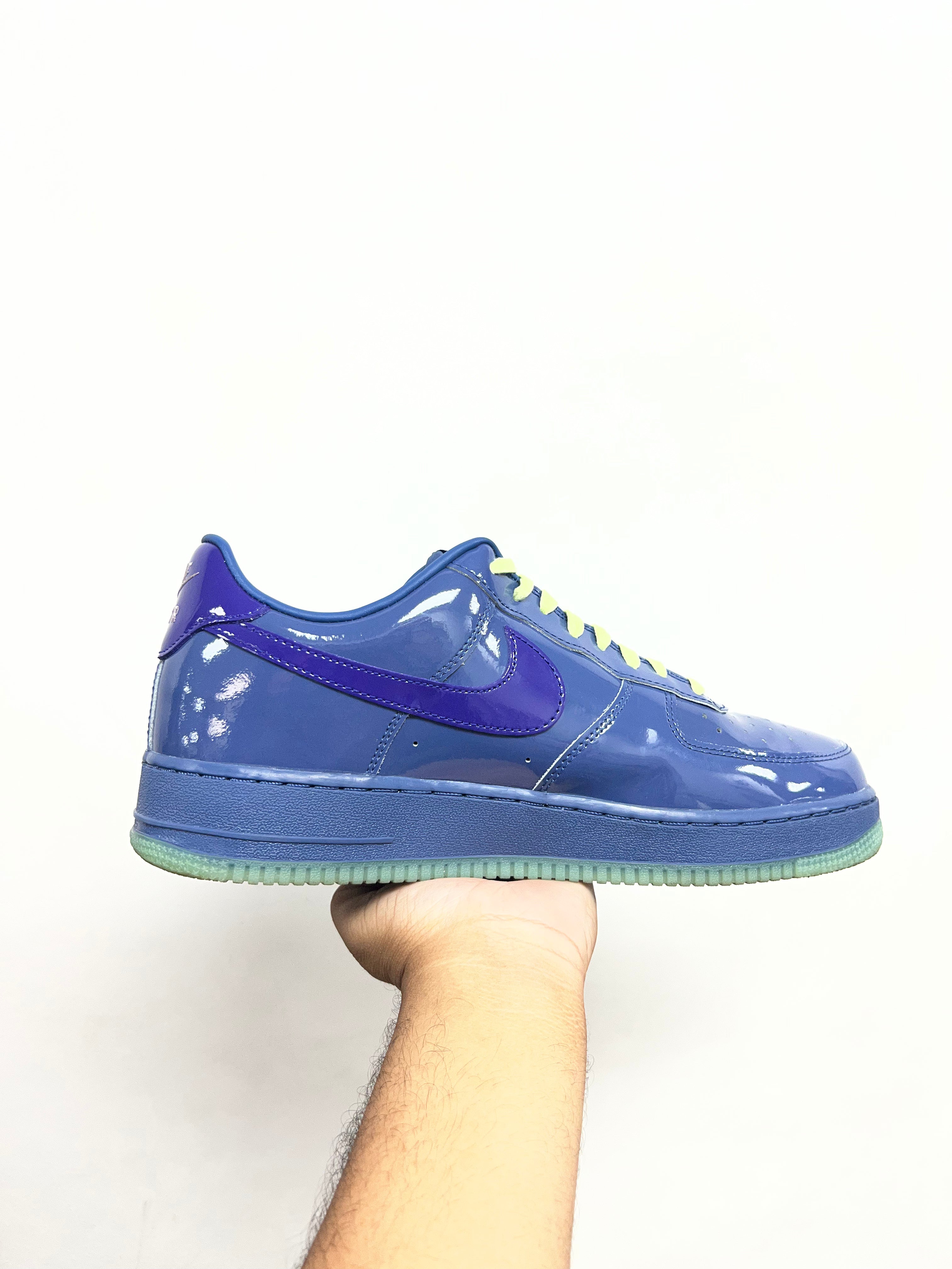 Nike AF1 Patent Leather Grape Ice Sneakers