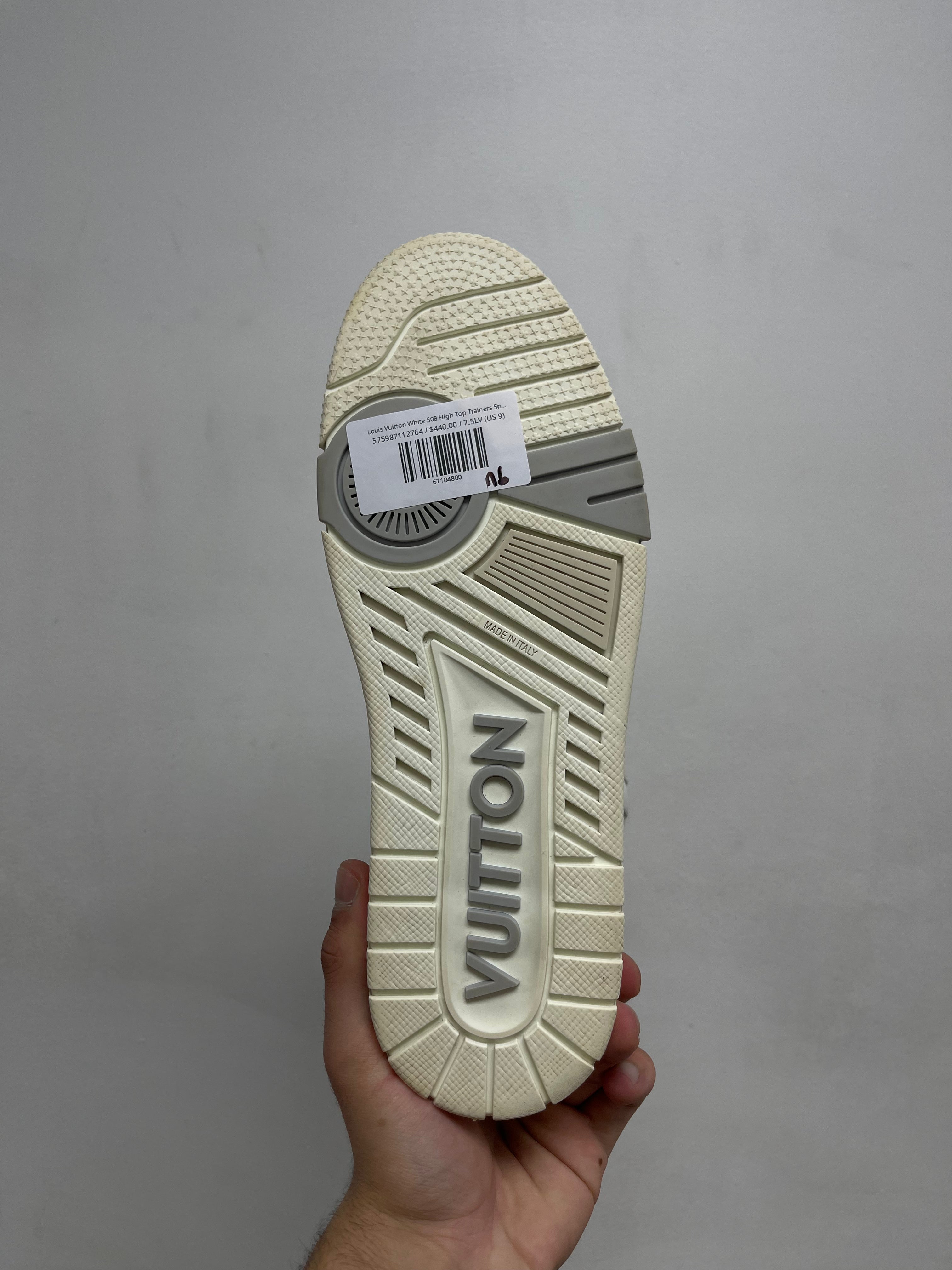 Louis Vuitton White 508 High Top Trainers Sneakers