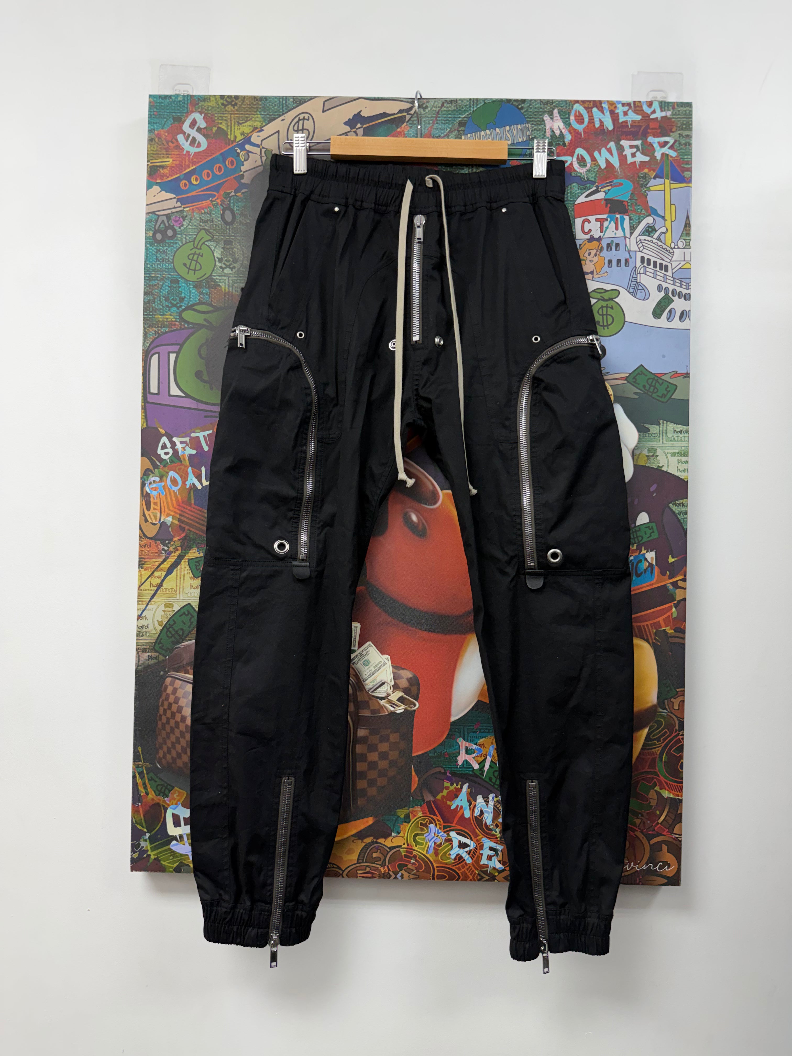 Rick Owens Black Bauhaus Cargo Pants