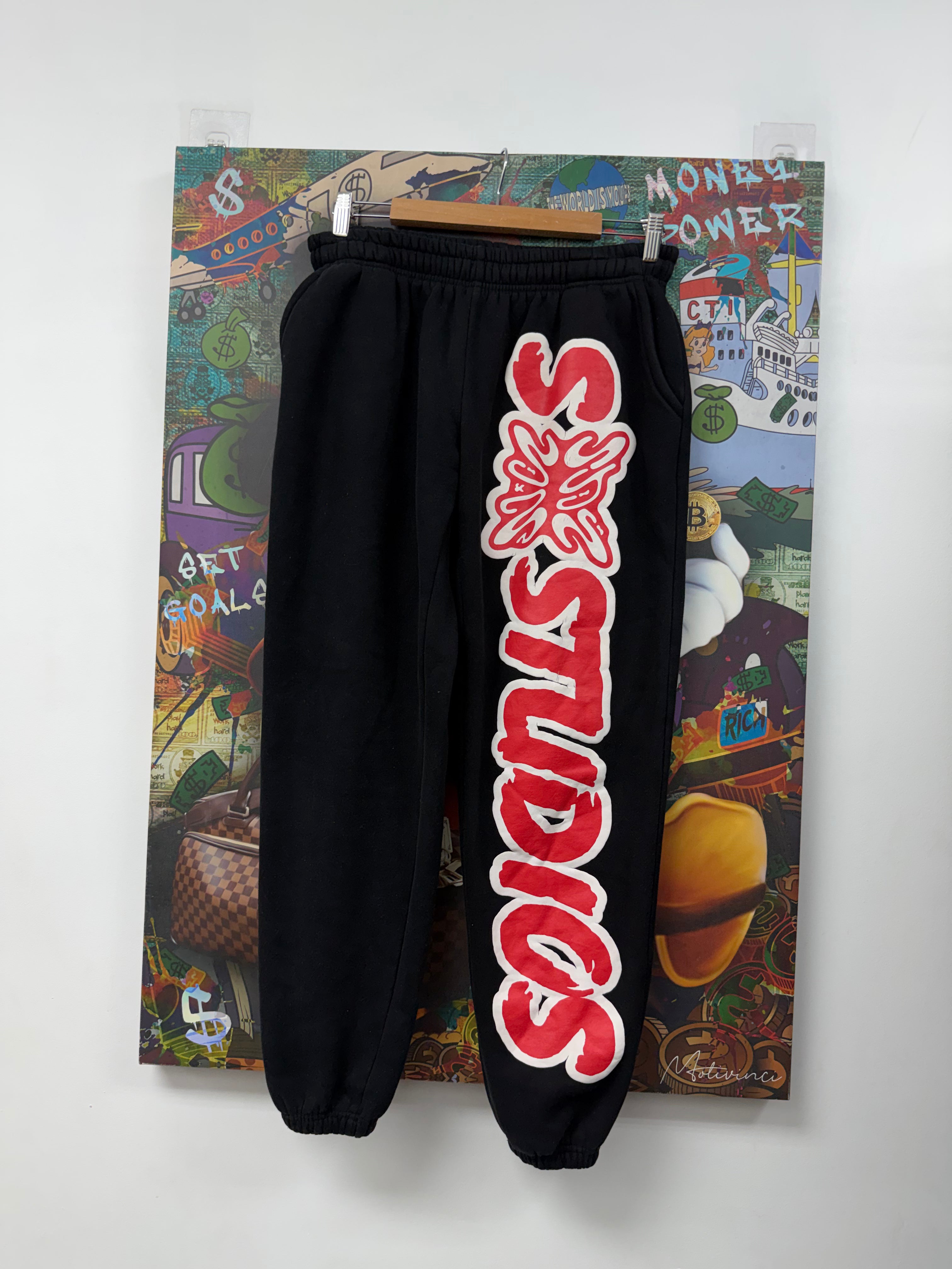 SB Studios Black Red Sweats