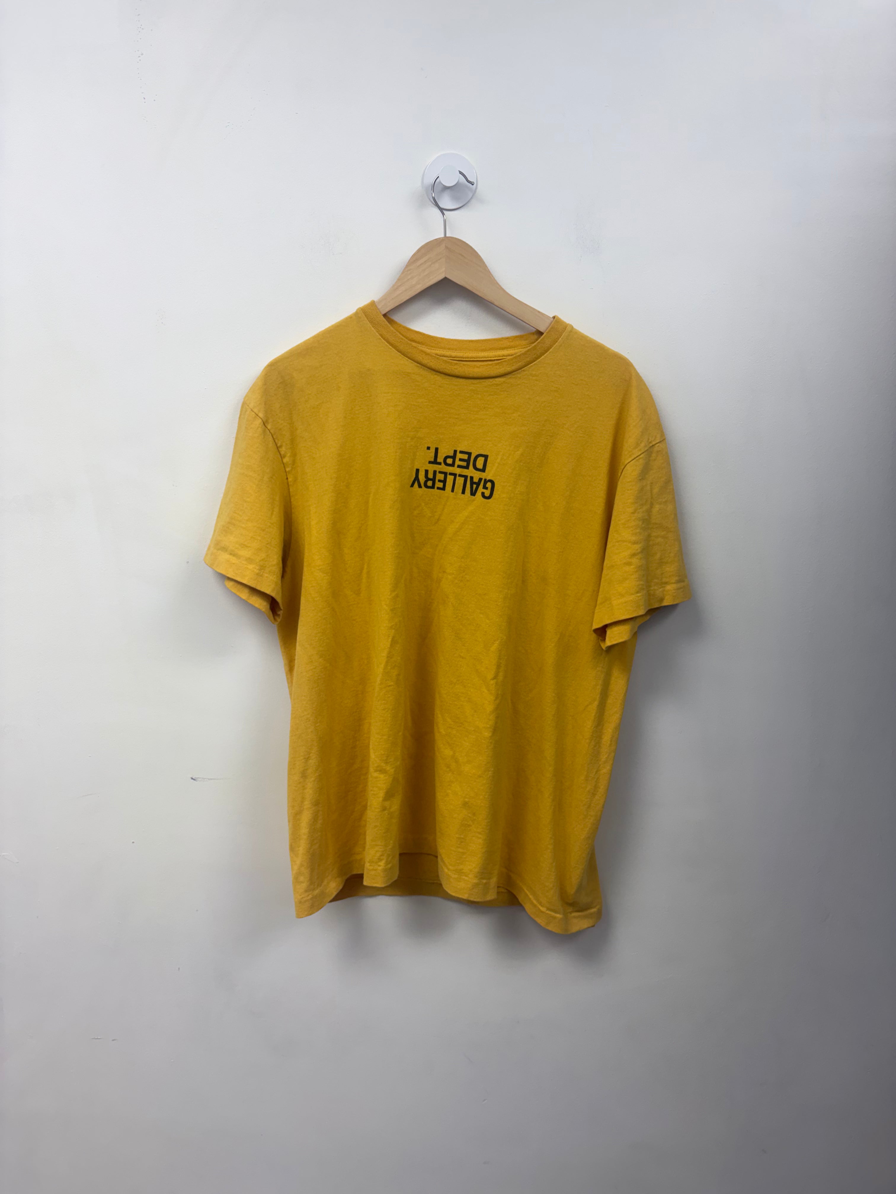 Gallery Dept. Yellow Black Logo Tee