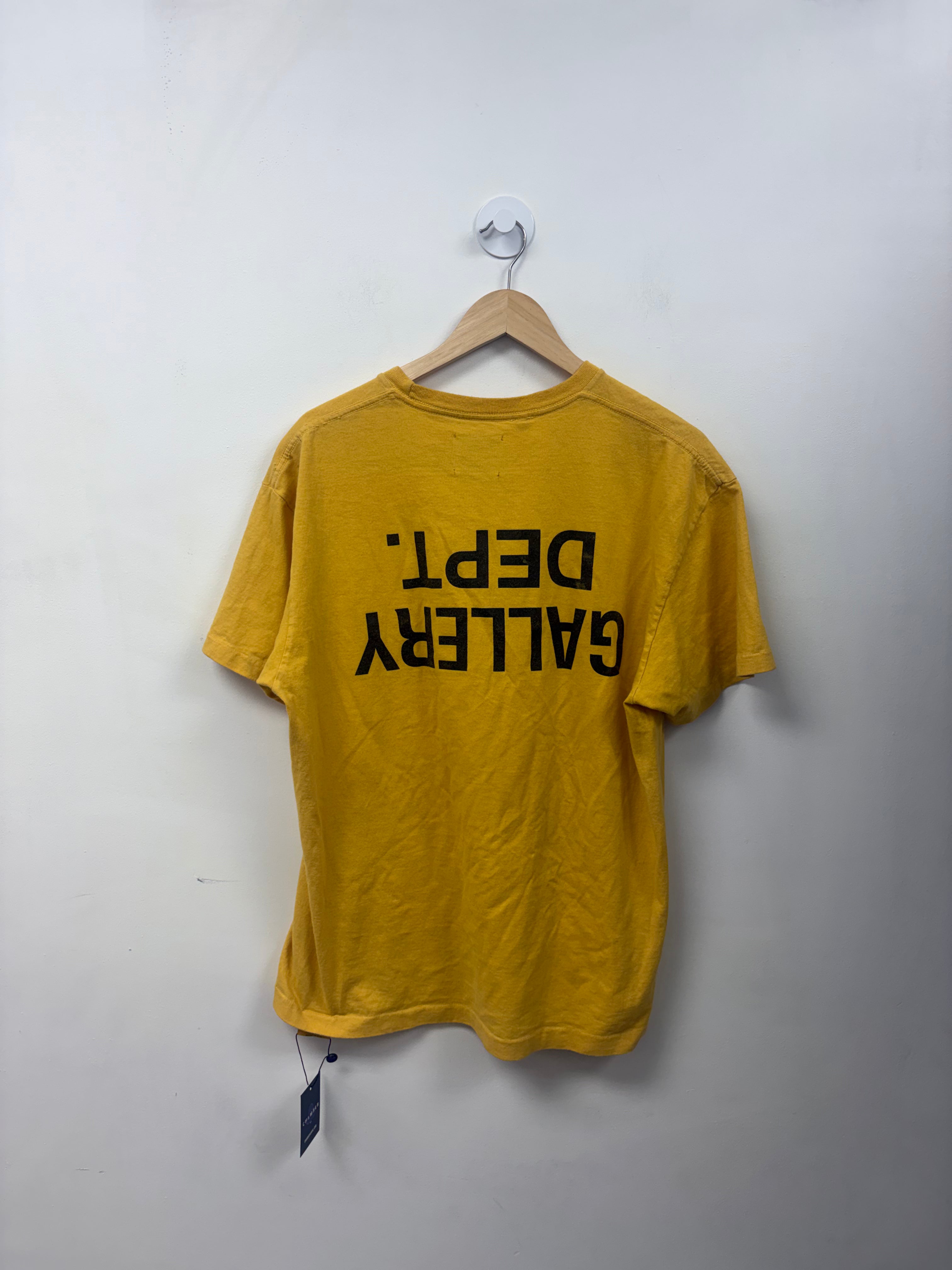 Gallery Dept. Yellow Black Logo Tee