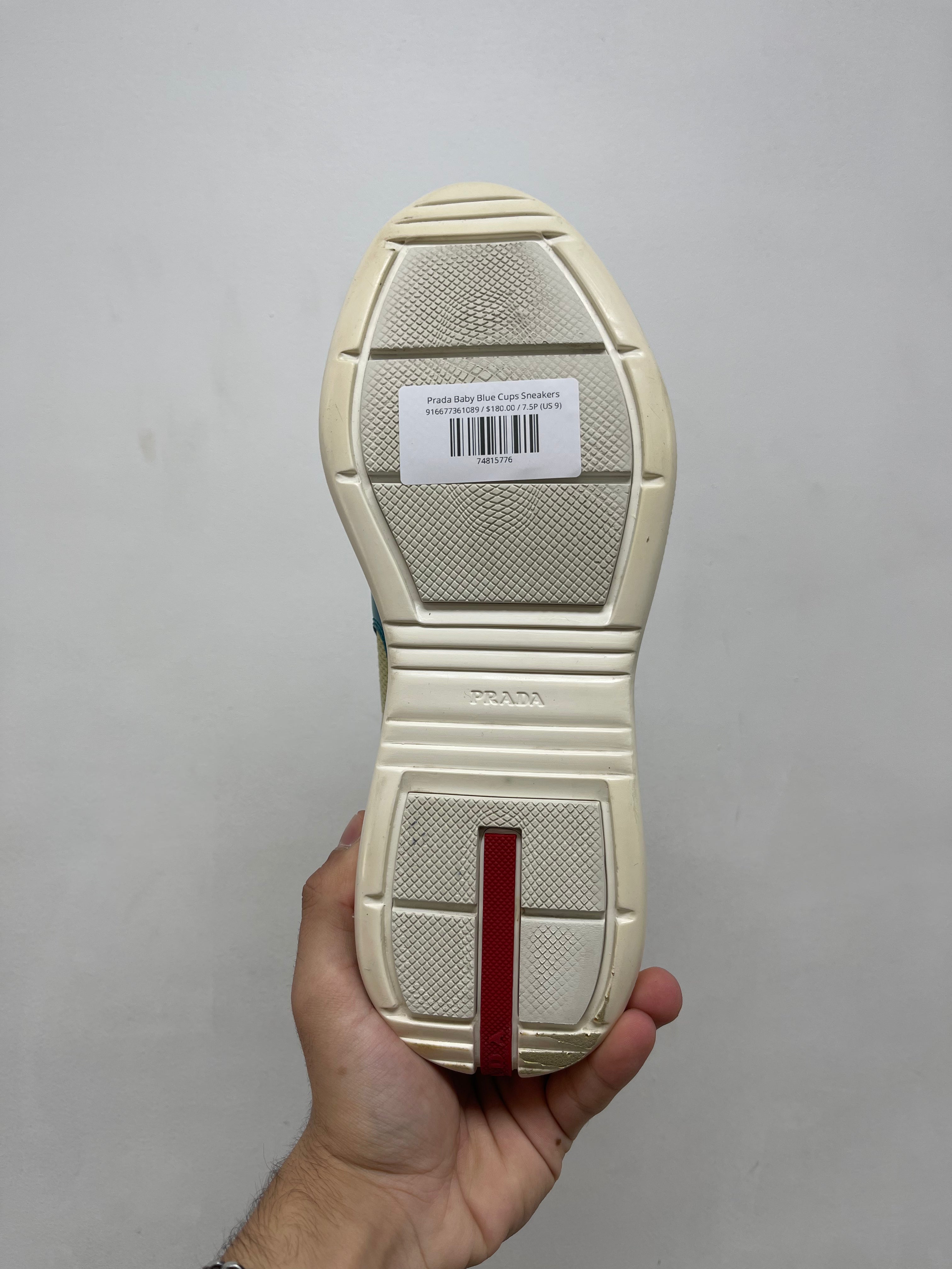 Prada Baby Blue Cups Sneakers